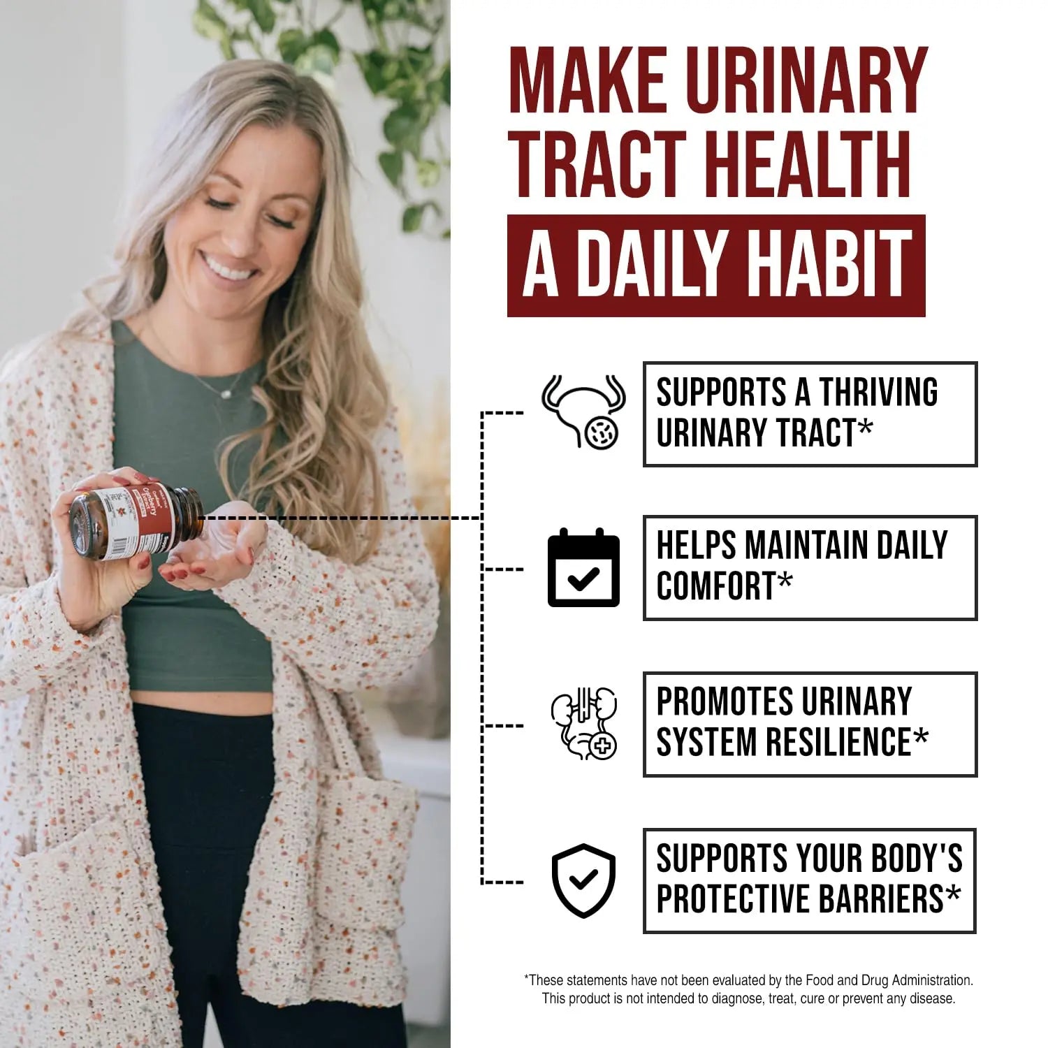 CranEaze®: Cranberry Juice Extract Plus D-Mannose – 36 mg PAC, 100% Soluble PAC - Supports Urinary Tract Health – Most Effective Cranberry Pills for Women, UTI Cranberry Supplement - 60 Capsules Triquetra Health Au supplements