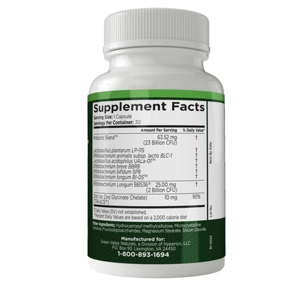 ComfortPro™ Daily Probiotics for Digestive Health | Constipation Relief & Bloating Support for Women & Men | Gut Cleanse with Zinc | Helps Reduce Gas & Promotes Digestive Regularity | Valley Formula GREEN VALLEY NATURALSnz supplements