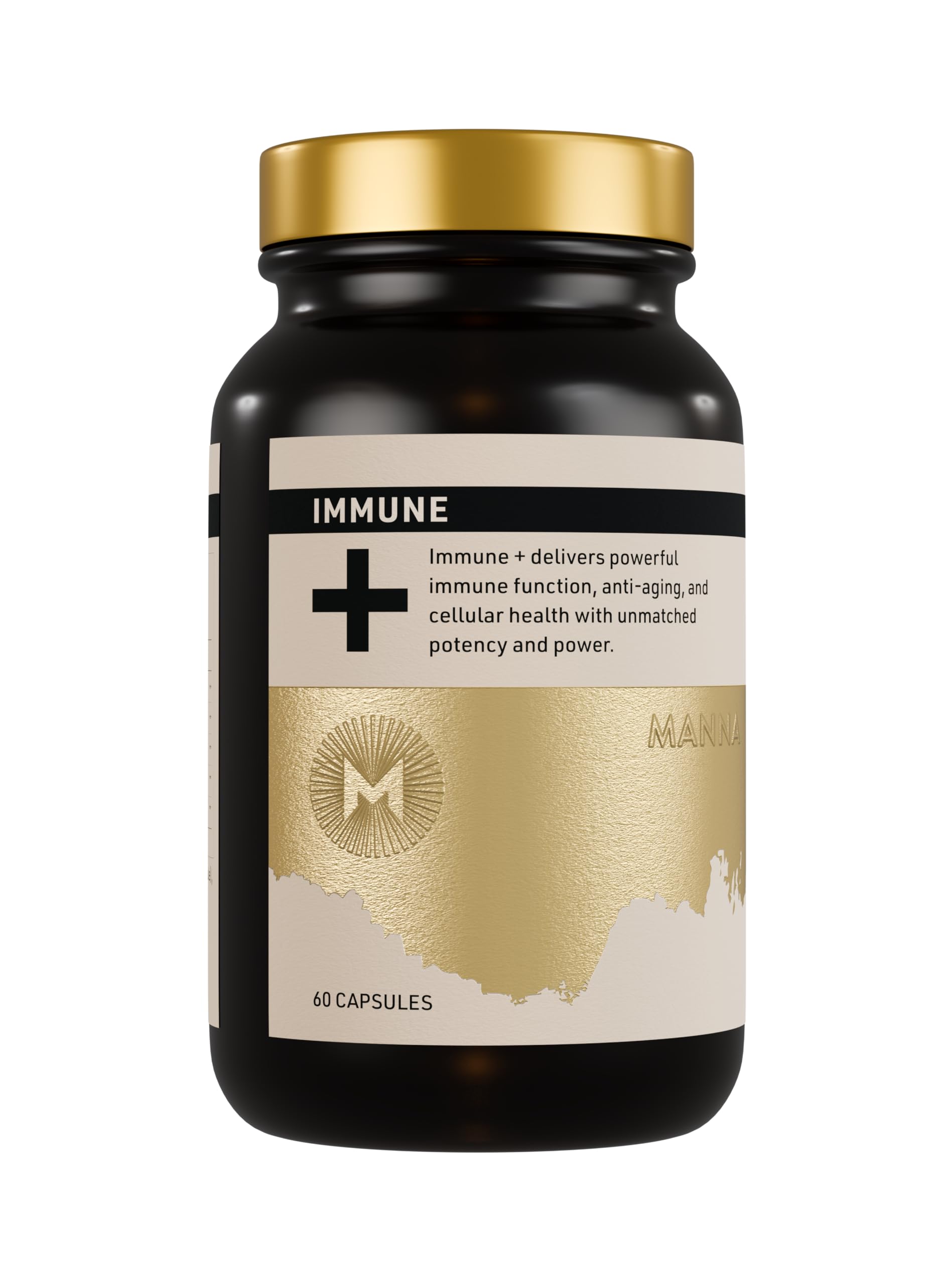 Manna Immune+ Capsules | 500mg Amla Extract & 500mg Rosehip Extract | Vitamin C Supplement for Immune Boost, Antioxidants, Heart Health, Digestion & Immune System Support | For Daily Use | 60 Count M Manna Au supplements