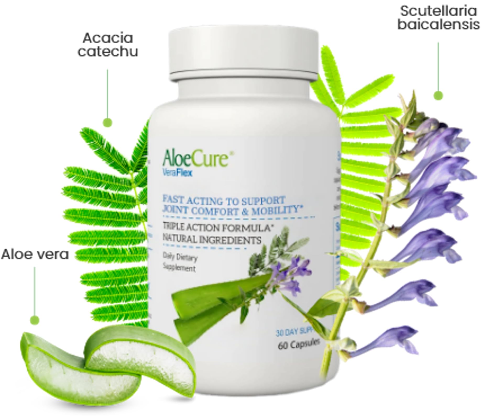 AloeCure VeraFlex Natural Joint Support Supplement with USDA Organic Aloe Vera AloeCure Au supplements