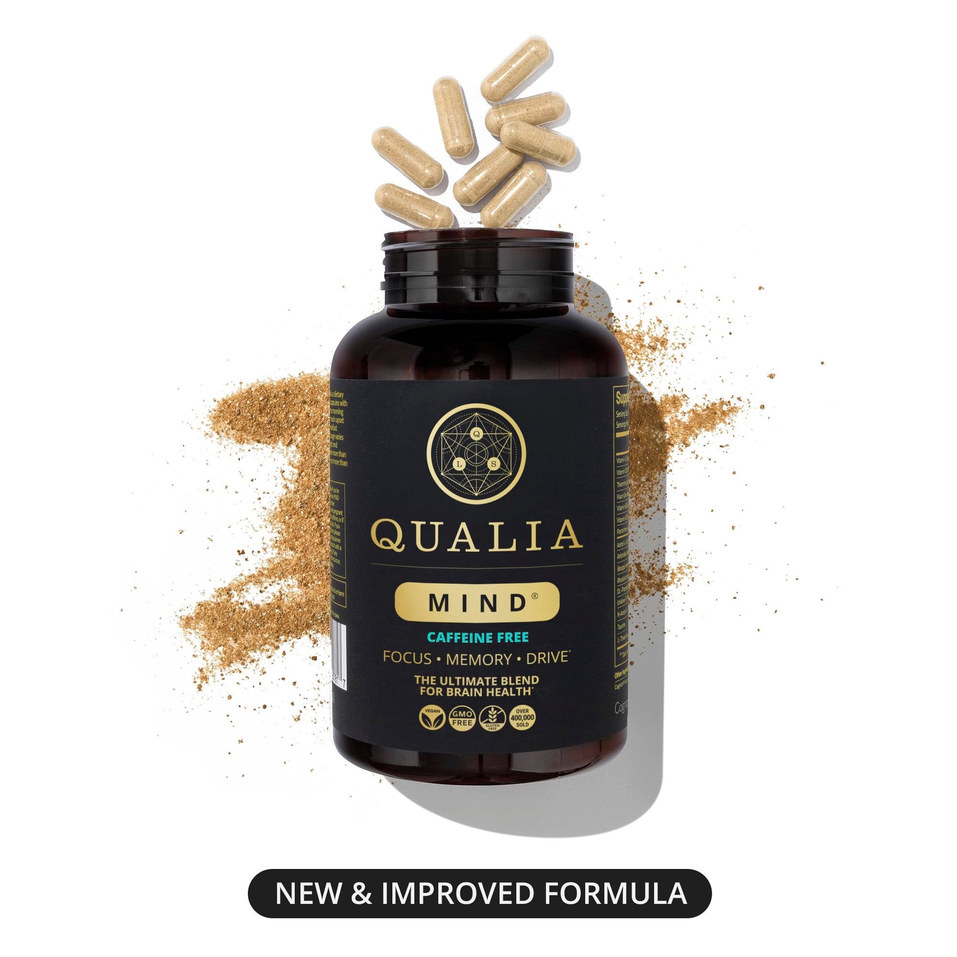 Qualia Mind (Caffeine Free) | The Ultimate Blend for Brain Health* | Doctor-Formulated Nootropic to Fuel Focus & Concentration* | Supports Long Term Brain Health| Maintain Drive & Productivity QUALIA LIFE SCIENCESAu supplements