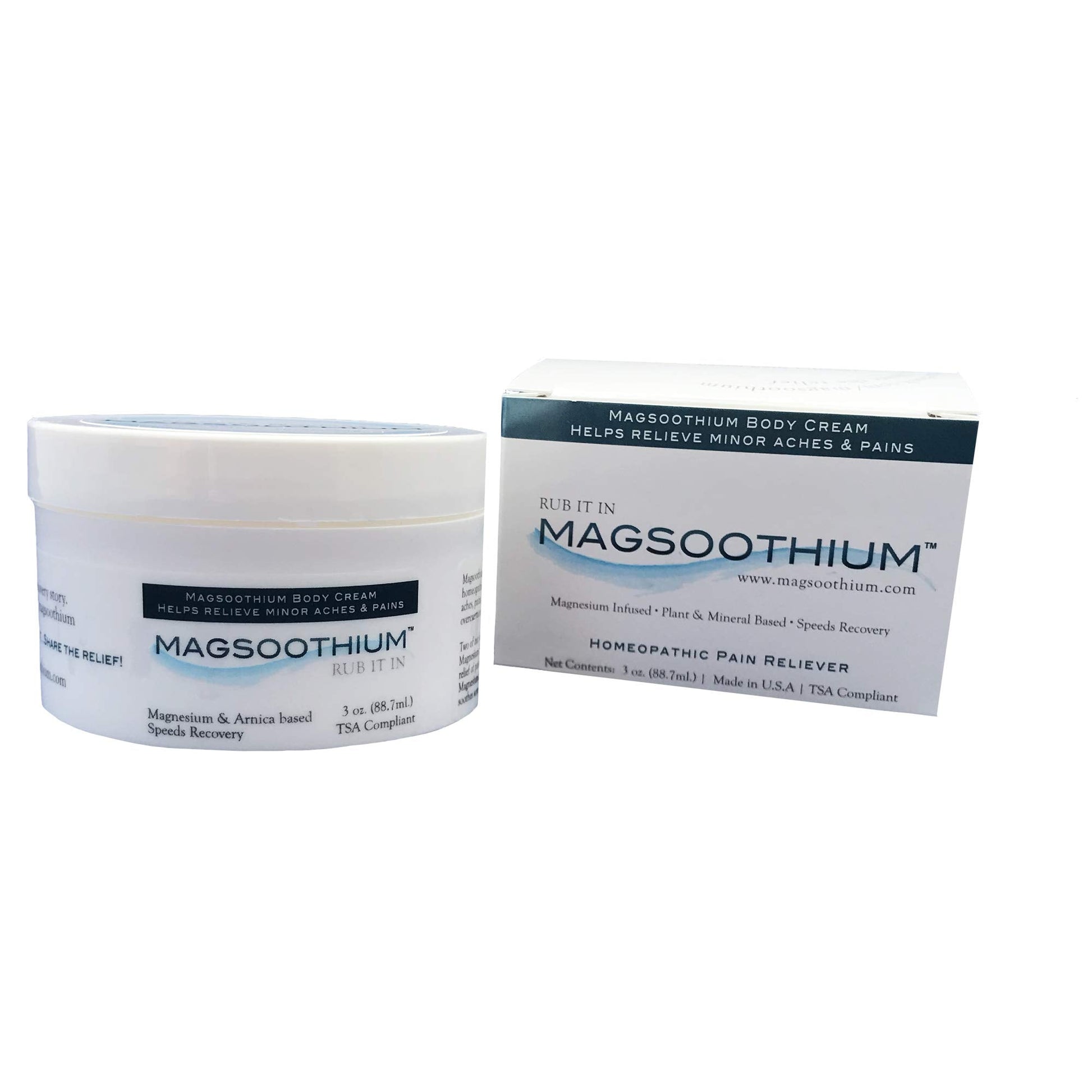 Magsoothium Original Recovery Balm- Magnesium Sulfate/Arnica Recovery Balm hephboard Au supplements