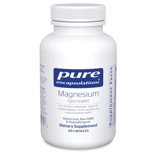 Pure Encapsulations Magnesium (Glycinate) - Supplement to Support Stress Relief, Sleep, Heart Health, Nerves, Muscles, and Metabolism* - with Magnesium Glycinate - 90 Capsules Pure EncapsulationsAU supplements