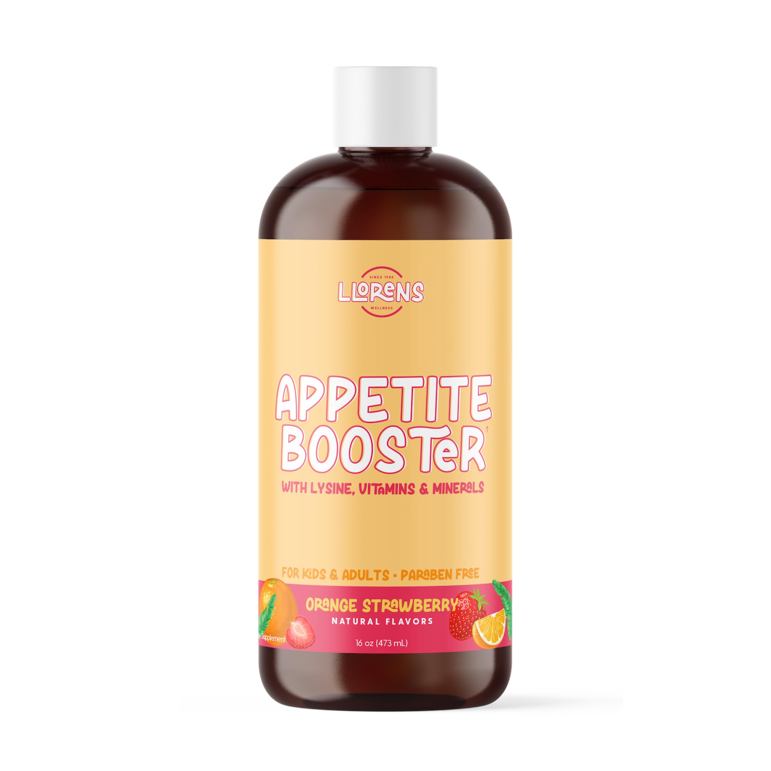 Appetite Booster Weight Gainer for Kids, 16 Fl Oz, Natural Orange Strawberry By Llorens Wellness LLORENS PHARMACEUTICAL Au supplements