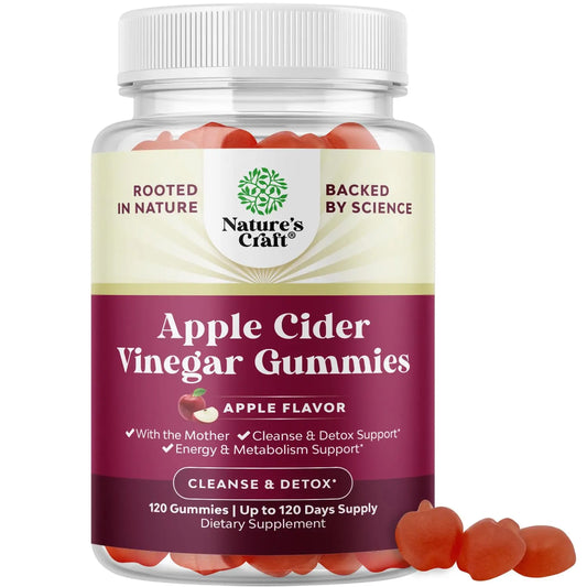 ACV Apple Cider Vinegar Gummies - Natural Energy Supplement ACV with Mother Bio SenseAU supplements