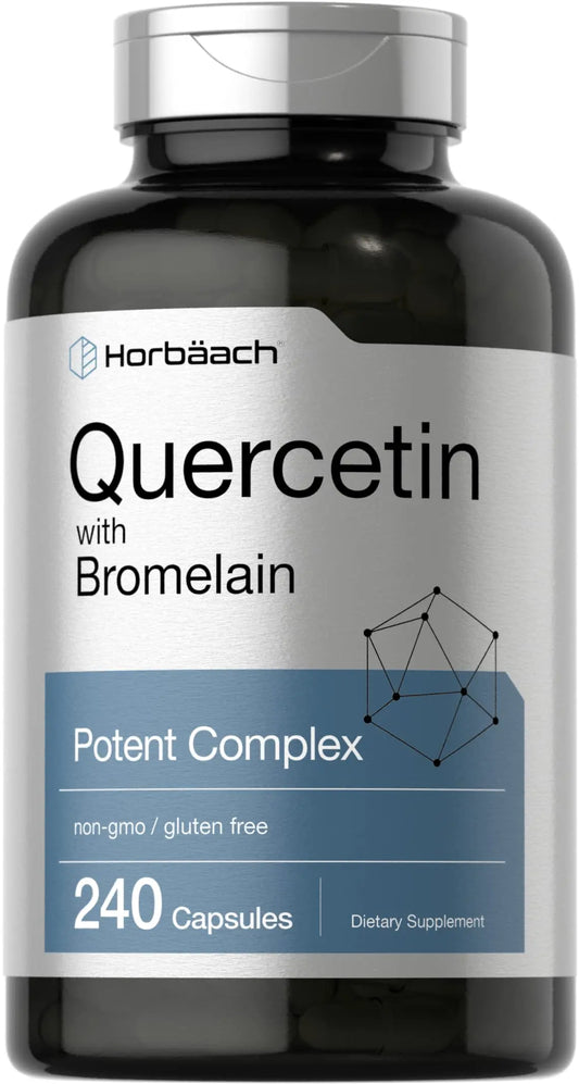 Quercetin with Bromelain Supplement | 240 Capsules | Non-GMO and Gluten Free HorbäachAU supplements