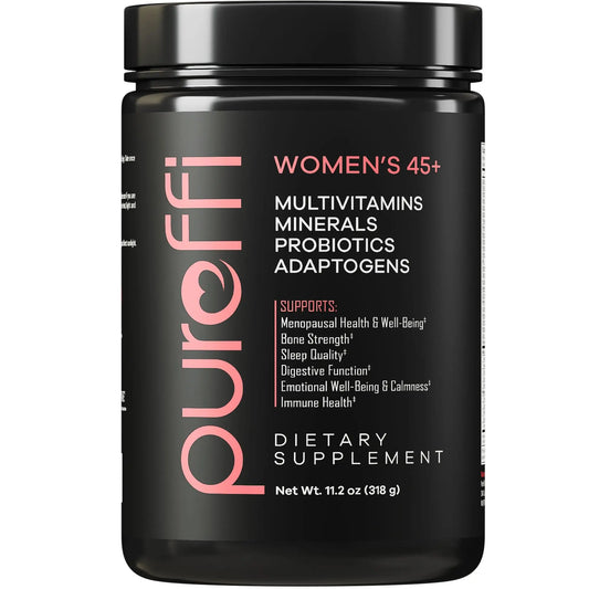Pureffi Women’s 45+ All-in-One Multivitamin Powder, 33 Ingredients, Menopausal Well-Being Support, Probiotics for Digestive Support PureffiAU supplements