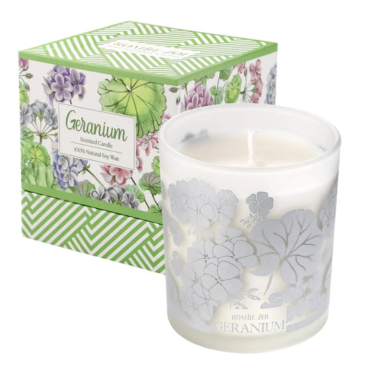 ROMIIE ZOI Scented Candle - Geranium - 6oz Aromatherapy Soy Wax Jar Candle for Home, Gifts for Women ROMIIE ZOIAU supplements
