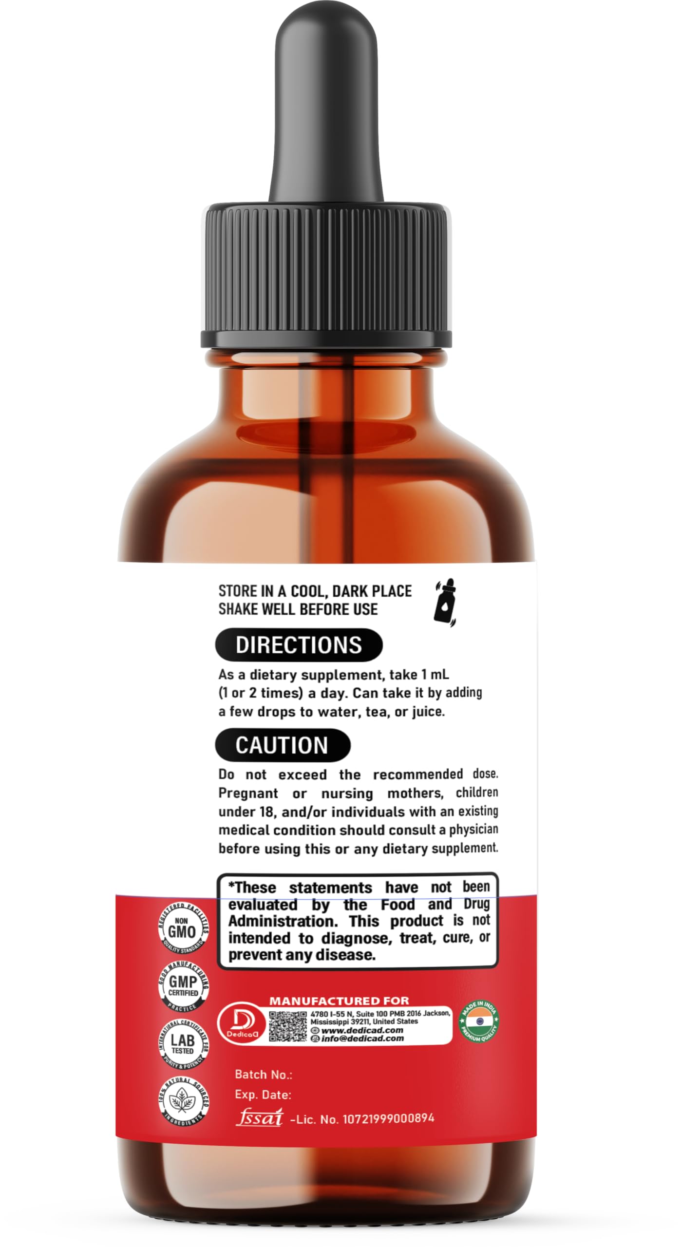 11in1 Liquid Turmeric Supplement – with Ginger, Garlic, Ceylon Cinnamon, Berberine, Ginseng, Apple Cider Vinegar – 1 Fl Oz – 30 Servings DEDICAD Au supplements