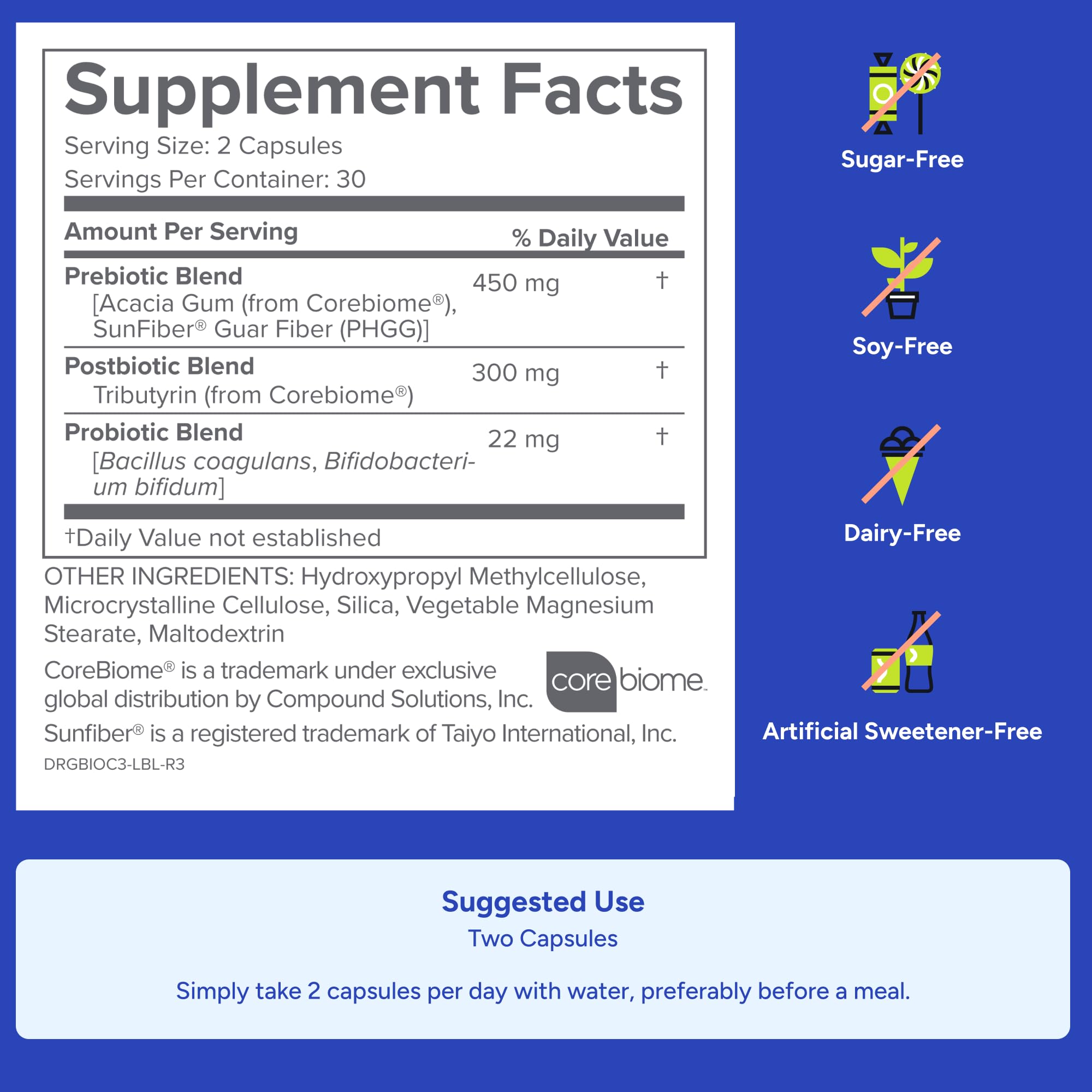 Gundry MD® Bio Complete 3, 3-in-1 Probiotics for Gut Health, Probiotic Supplements for Digestion, Supplement Supporting Bloating, Gas, Food Cravings, Energy Levels, Skin, and Focus, 30 Day Supply Gundry MD Au supplements