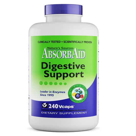 AbsorbAid Digestive Enzymes 240 vCaps, Proven to Increase Vital Nutrient Absorption by up to 71% AbsorbAidUS supplements
