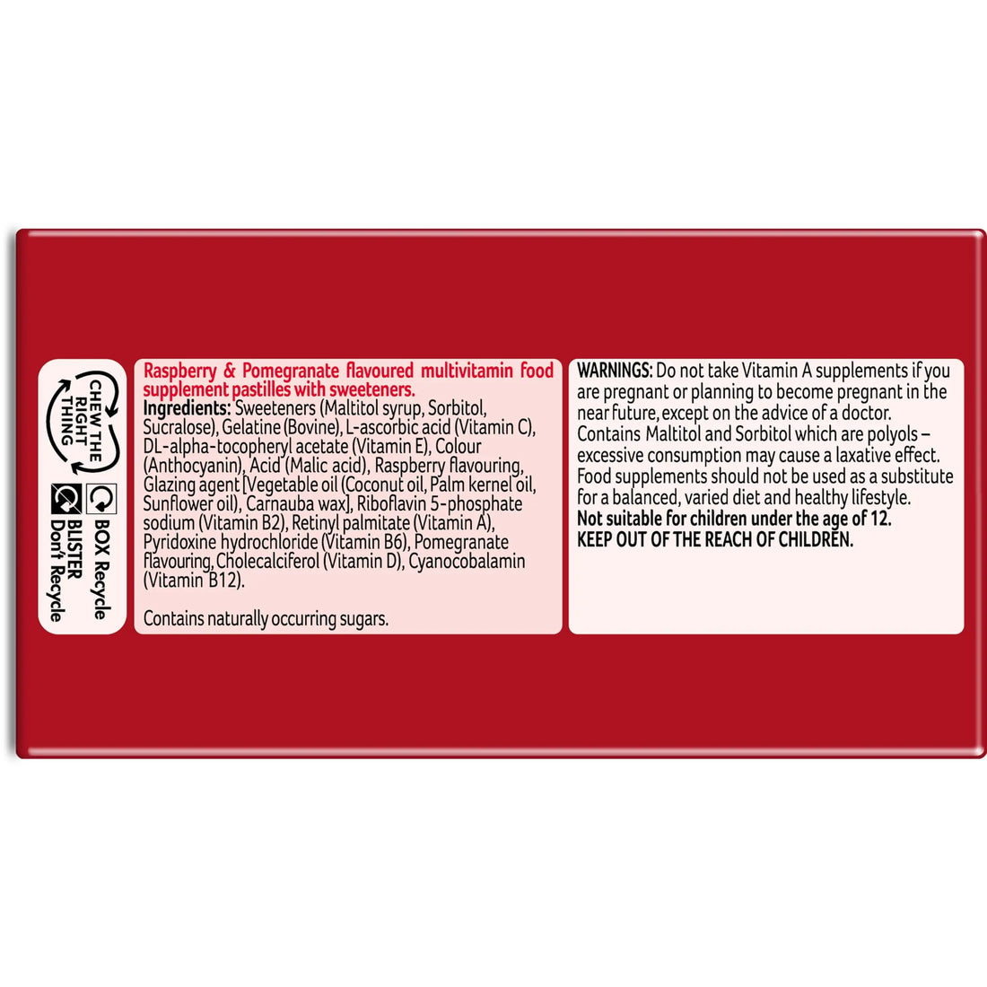 Bassetts Vitamins Adults Multivitamins, 60 Pastilles Bassetts Vitamins uk supplements