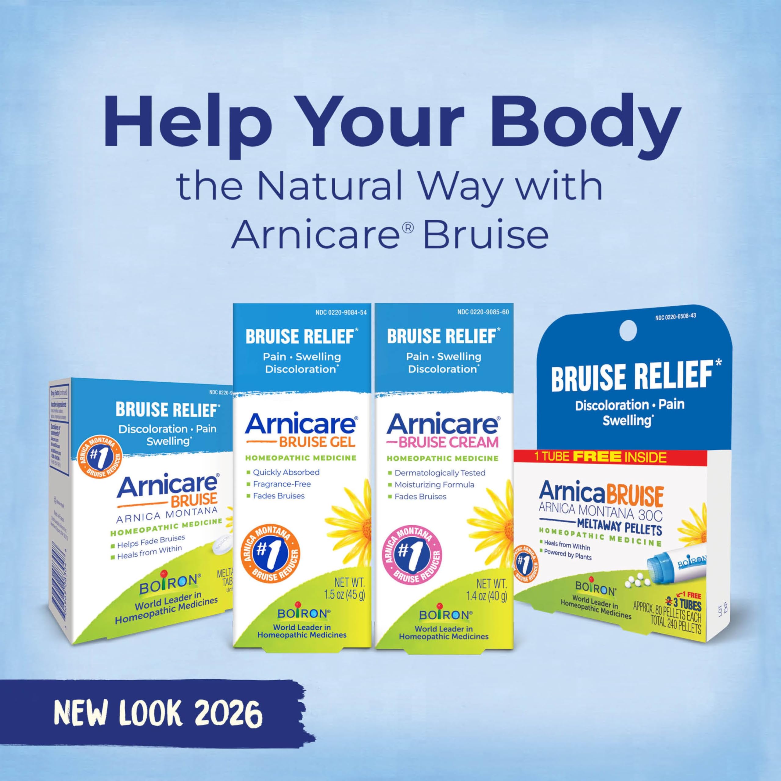 Boiron Arnicare Bruise Gel for Relief of Pain, Inflammation or Swelling, Soreness, and Discoloration - Non-greasy and Fragrance-Free - 1.5 oz Boiron Au supplements