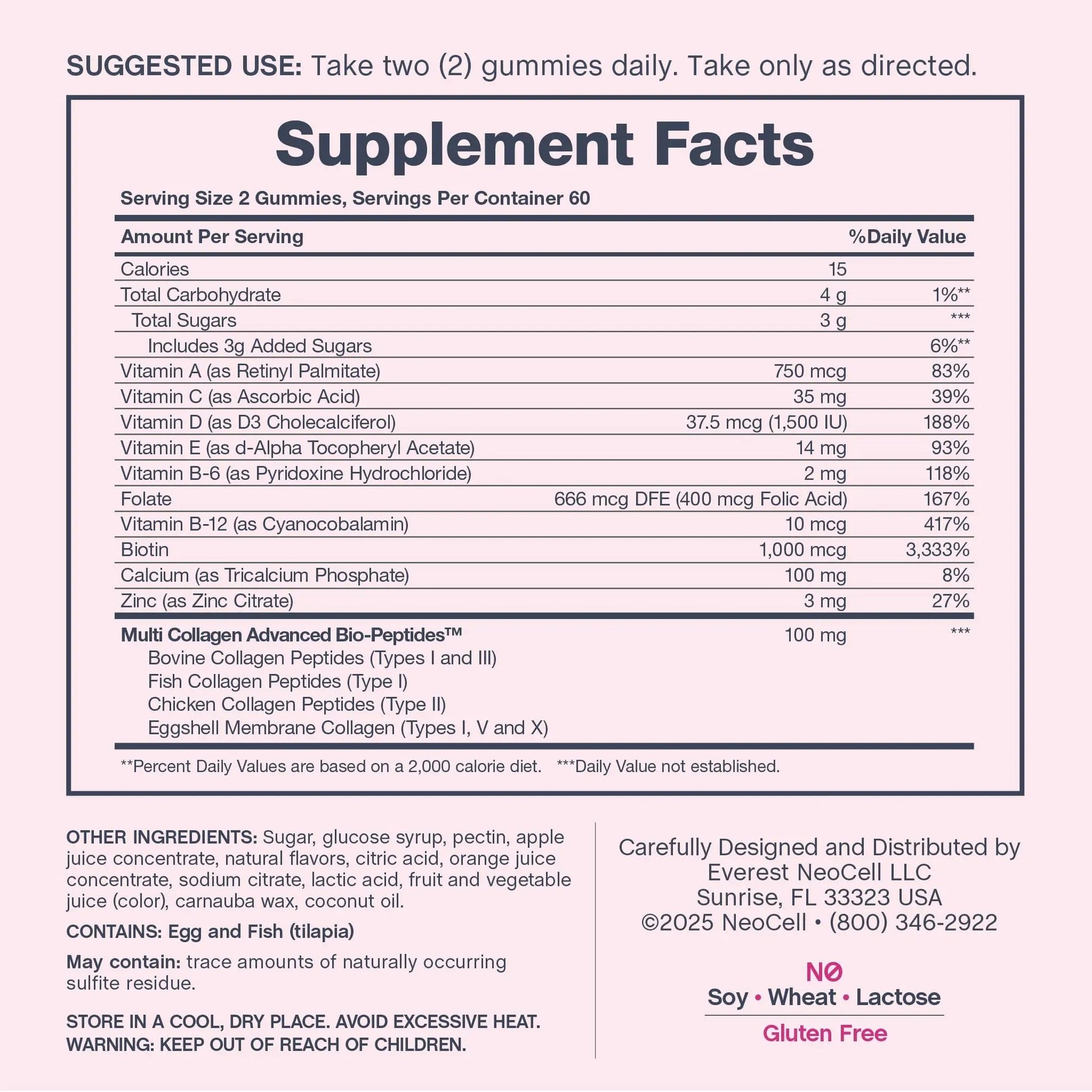 NeoCell Women's Multi Gummy with Collagen | 120 Gummies | Essential Vitamins & Minerals | Berry Flavor Supplement NeoCell Au supplements