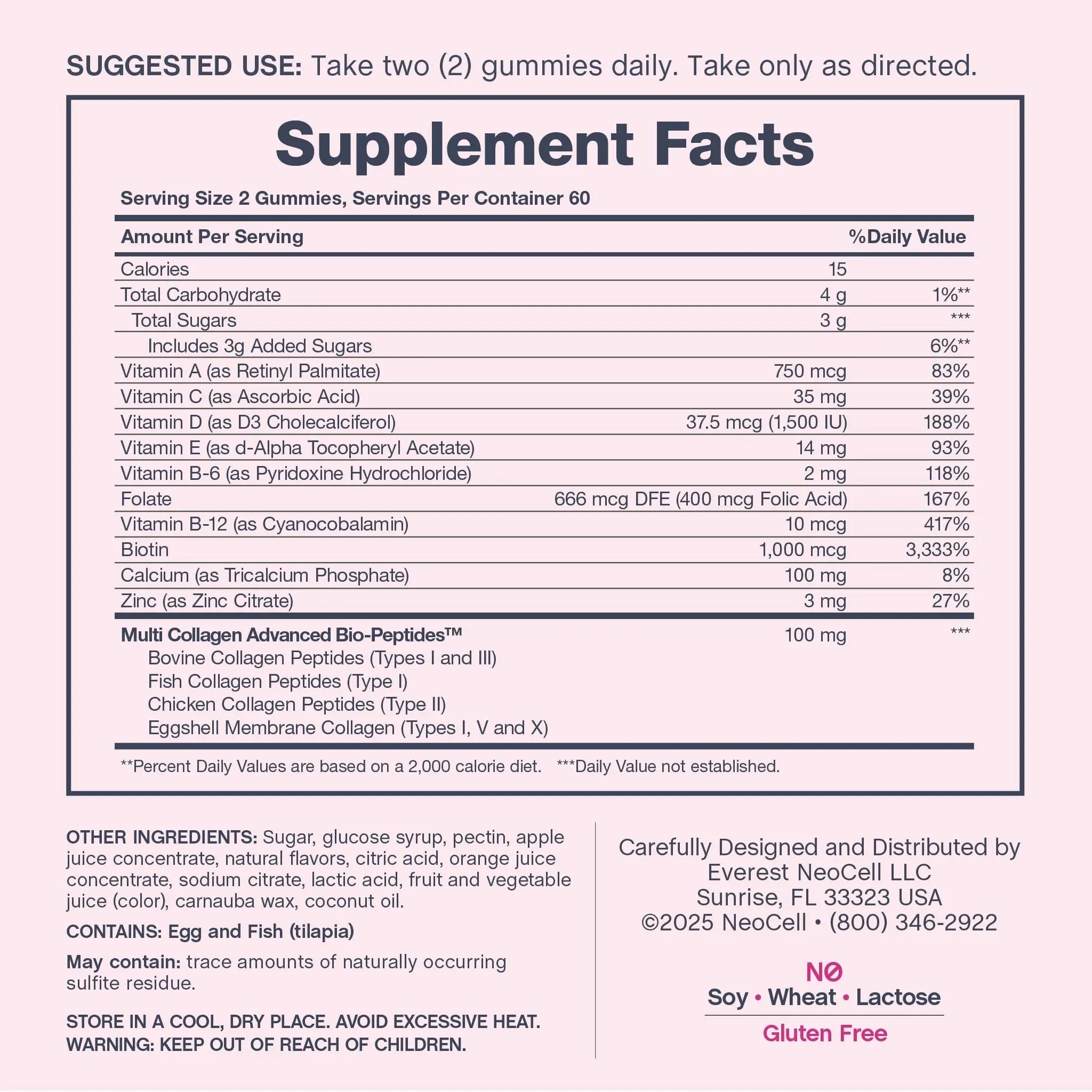 NeoCell Women's Multi Gummy with Collagen | 120 Gummies | Essential Vitamins & Minerals | Berry Flavor Supplement NeoCell Au supplements