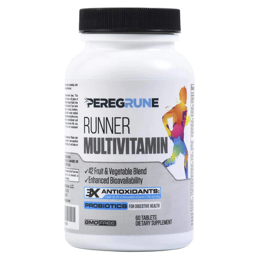 PEREGRUNE Runner Multivitamin | Engineered Vitamin with Antioxidants and Complete B Complex to Support Endurance & Energy | PEREGRUNEAU supplements