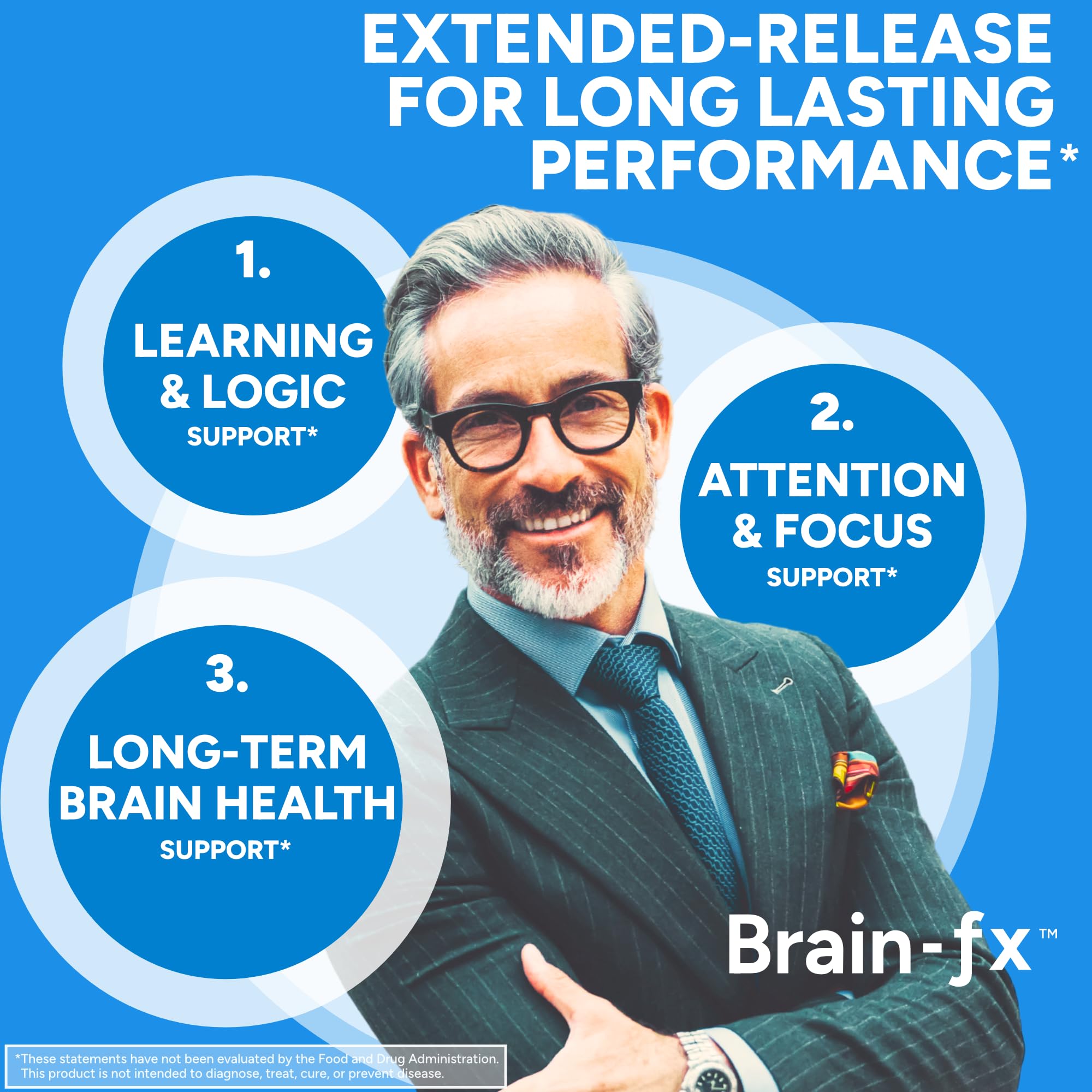 PPO Lab® Brain-fx™ Extended-Release Vitamins for Brain Health, Supplement for Memory and Focus with Nootropics, BDNF Factor, Methylated B Complex, L-Theanine, Lions Mane, Alpha GPC - 60 Capsules PPO Lab Au supplements