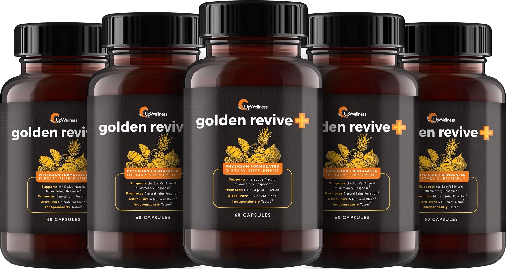 UpWellness Golden Revive + Joint Support with Quercetin, Magnesium, and Turmeric UpWellness Nutrient-Rich Living Au supplements