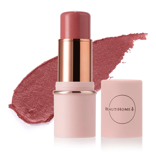 BeautiHome Blush Stick for Cheeks & Lips Multistick Cream Blush- Easy to Apply & Blend- Infused with Nourishing Ingredients for your Skin Compact Travel Size Makeup (Misty Rose, Small) BeautiHomeAU supplements