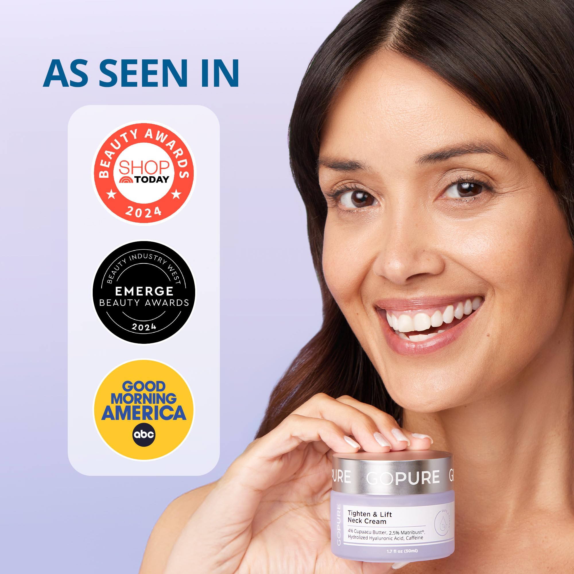 goPure Tighten & Lift Neck & Chest Moisturizer Cream for Visibly Firming, Tightening