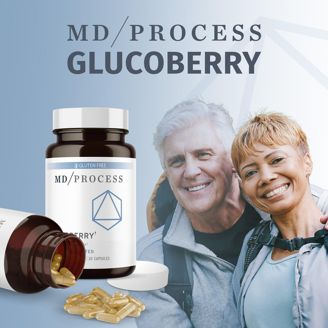 MD Process GlucoBerry Maqui Berry Extract with Chromium Picolinate for Blood Health Support - with Biotin and Gymnema Sylvestre - Doctor Formulated - 30 Capsules MD Process Au supplements