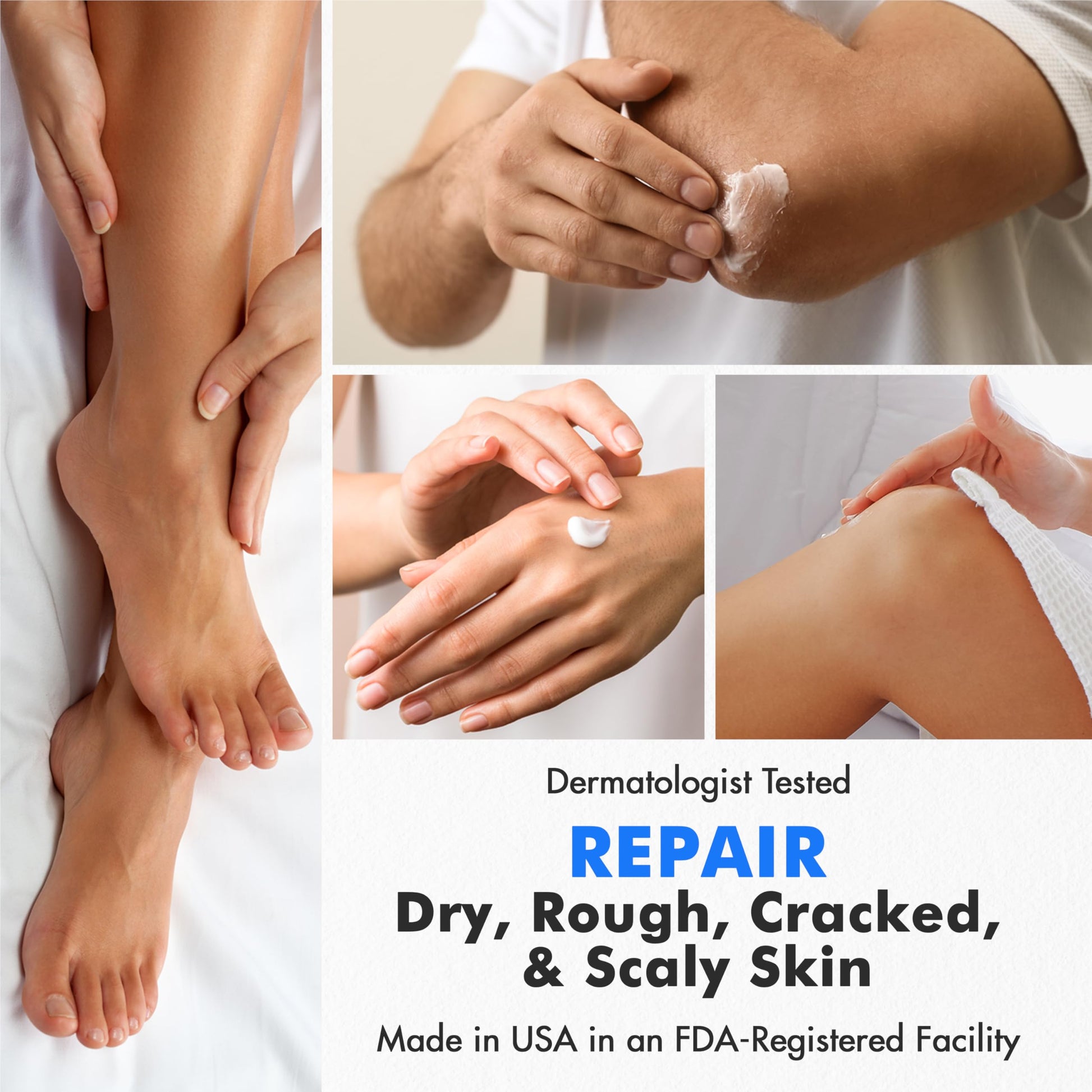 Ebanel Urea Cream 40% plus Salicylic Acid 2%, Foot Cream for Dry Cracked Heels Feet Knees Elbows Hands, Foot Dead Skin Cuticle Callus Remover Toenail Softener, Keratolytic Skin Barrier Repair, 3-Pack Ebanel buy supplements Au