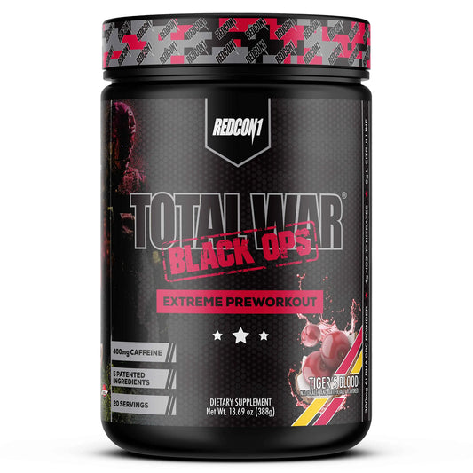 REDCON1 Total War Black Ops Extreme Preworkout Powder, Tigers Blood, High Stimulant REDCON1AU supplements