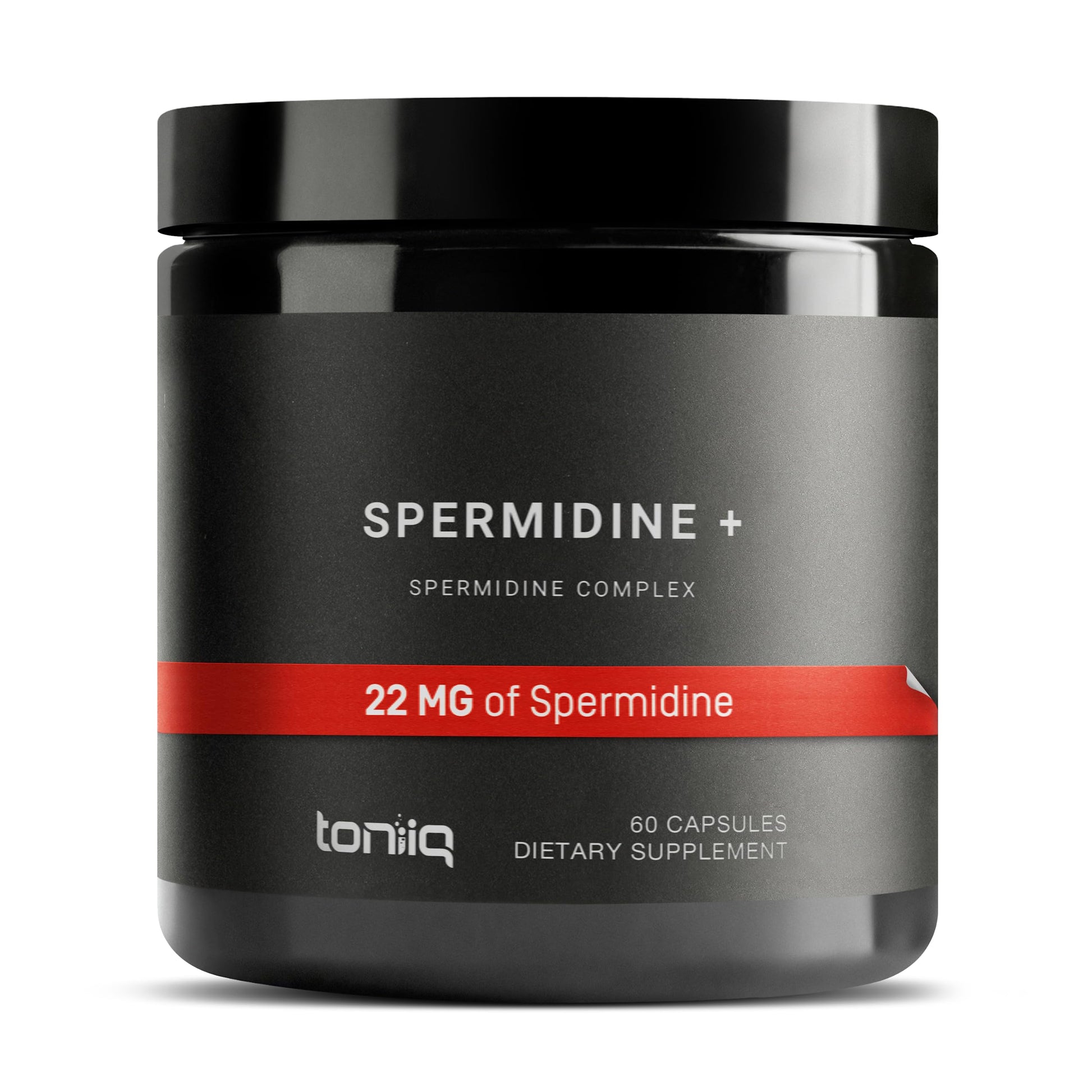 Toniiq 22mg Ultra Concentrated Spermidine Supplement -Spermidine Supplements for Men and Women - Rice Germ Extract and Trihydrochloride Complex Blend - 60 Vegetarian Capsules - 30 Servings Toniiq Au supplements