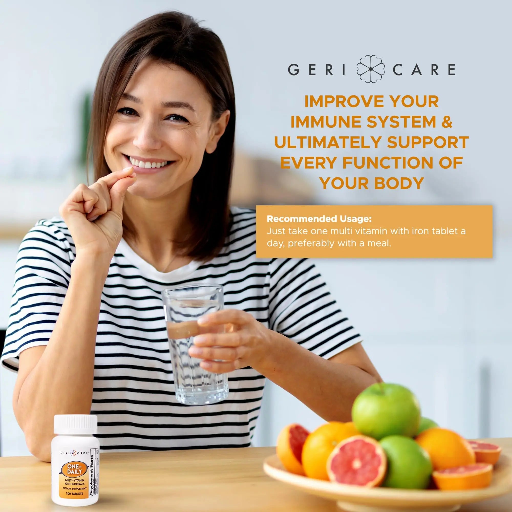 GeriCare One-Daily Multi-Vitamin & One-Daily Multi-Vitamin + Minerals Bundle – Complete Daily Nutritional Support with Essential Minerals for Energy GeriCare Au supplements