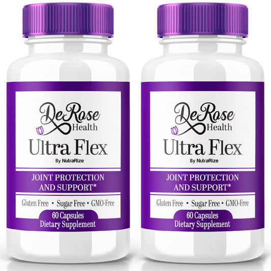 (2 Pack) Ultra Flex Capsules, Advanced Joint Support Supplement, Ultra Flex Natural Joint Health Formula, Max Strength Pills for Joint Wellness and Mobility, UltraFlex Vitamin Reviews (120 Capsules) NutraRizeAu supplements