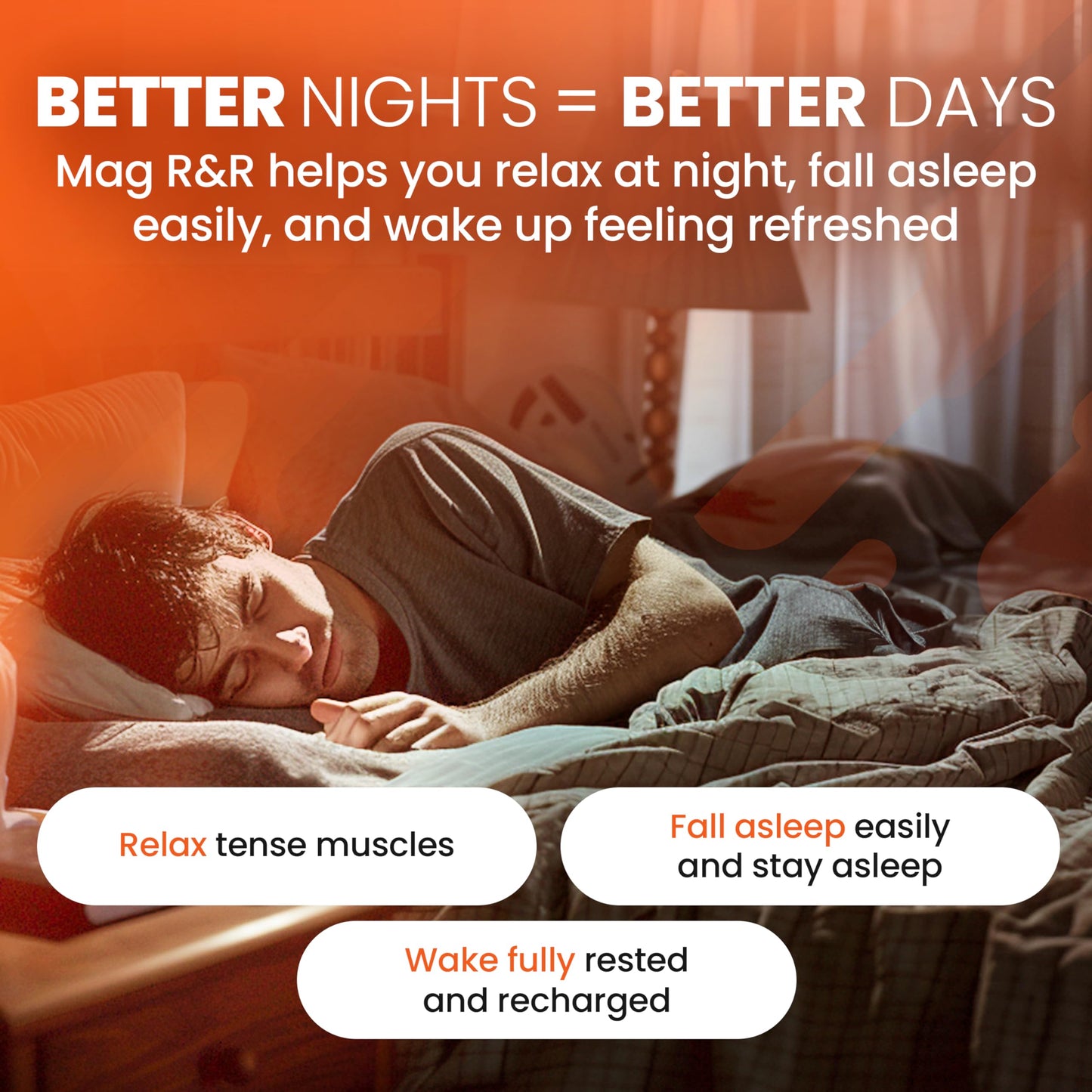 SaltWrap Mag R&R - Nighttime Muscle Cramps Support, Natural Sleep Support for Adults with Magnesium Glycinate for Muscle Spasm and Leg Cramps Relief, 90 Capsules SaltWrapAu supplements