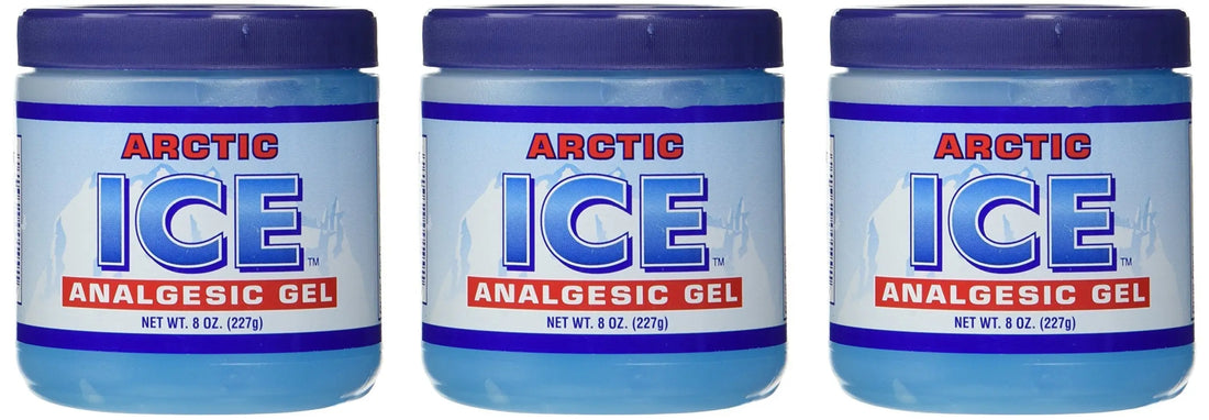 ARCTIC ICE 3 Pack (8 Oz Each) Topical Analgesic Gel for Pain Relief, Adults (Unisex) ARCTIC ICE uk supplements