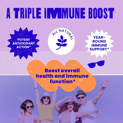 SAM+LEO Immunity Gummies with Elderberry, Echinacea, Zinc & Vitamin C for Kids & Teens – Immune Support Supplement Gummies | SAM+LEOUS supplements