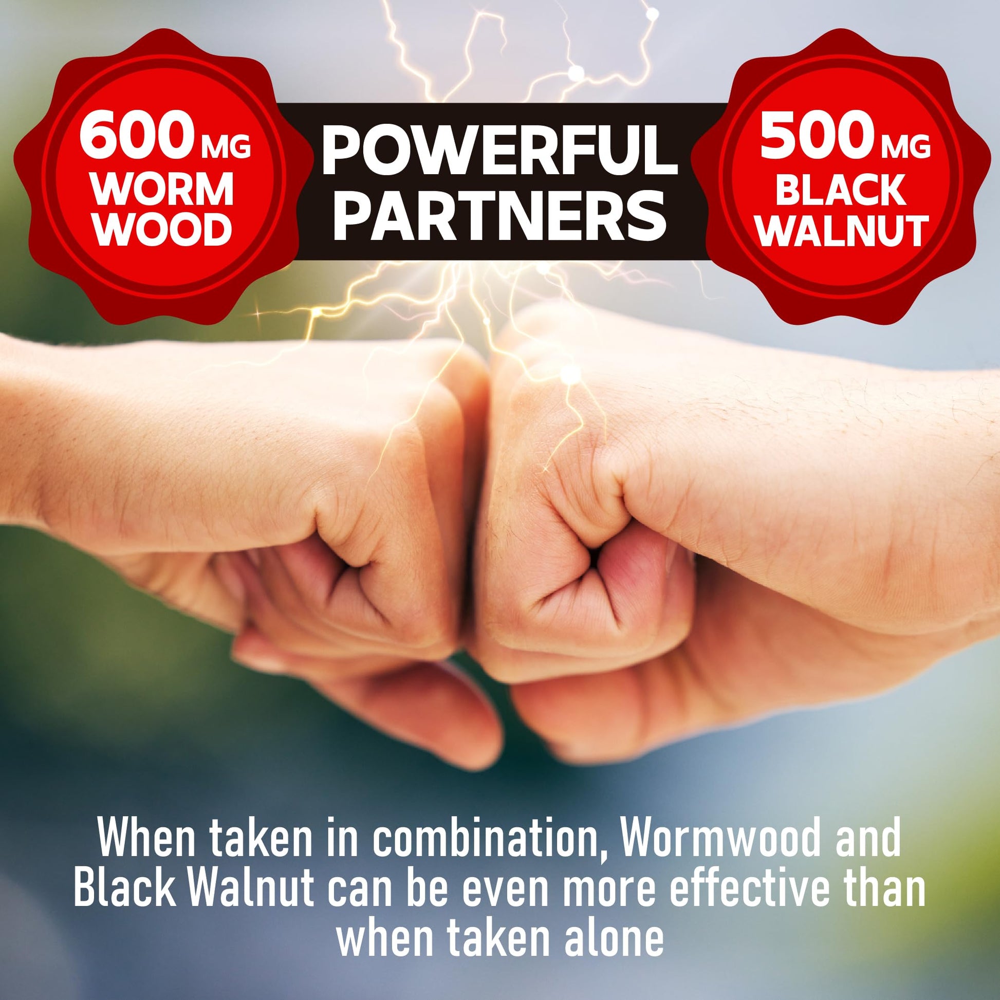 DEDICAD 1500mg Wormwood Capsules with Black Walnut & Cloves - Artemisia Annua Supplement for Immunity - 60 Vegan Capsules DEDICAD Au supplements
