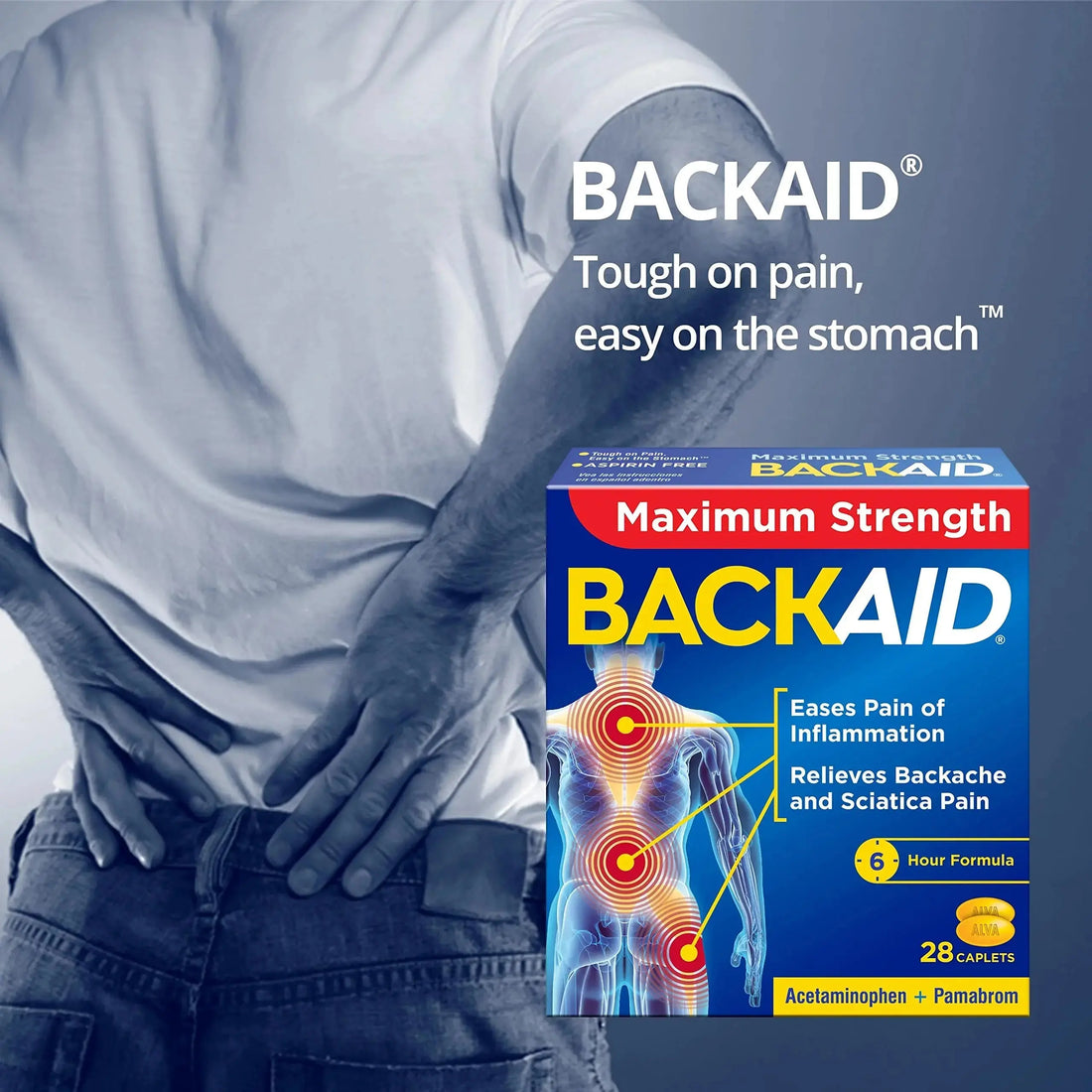 BACKAID Pills 28 Tablets (Pack of 6) Backaid uk supplements