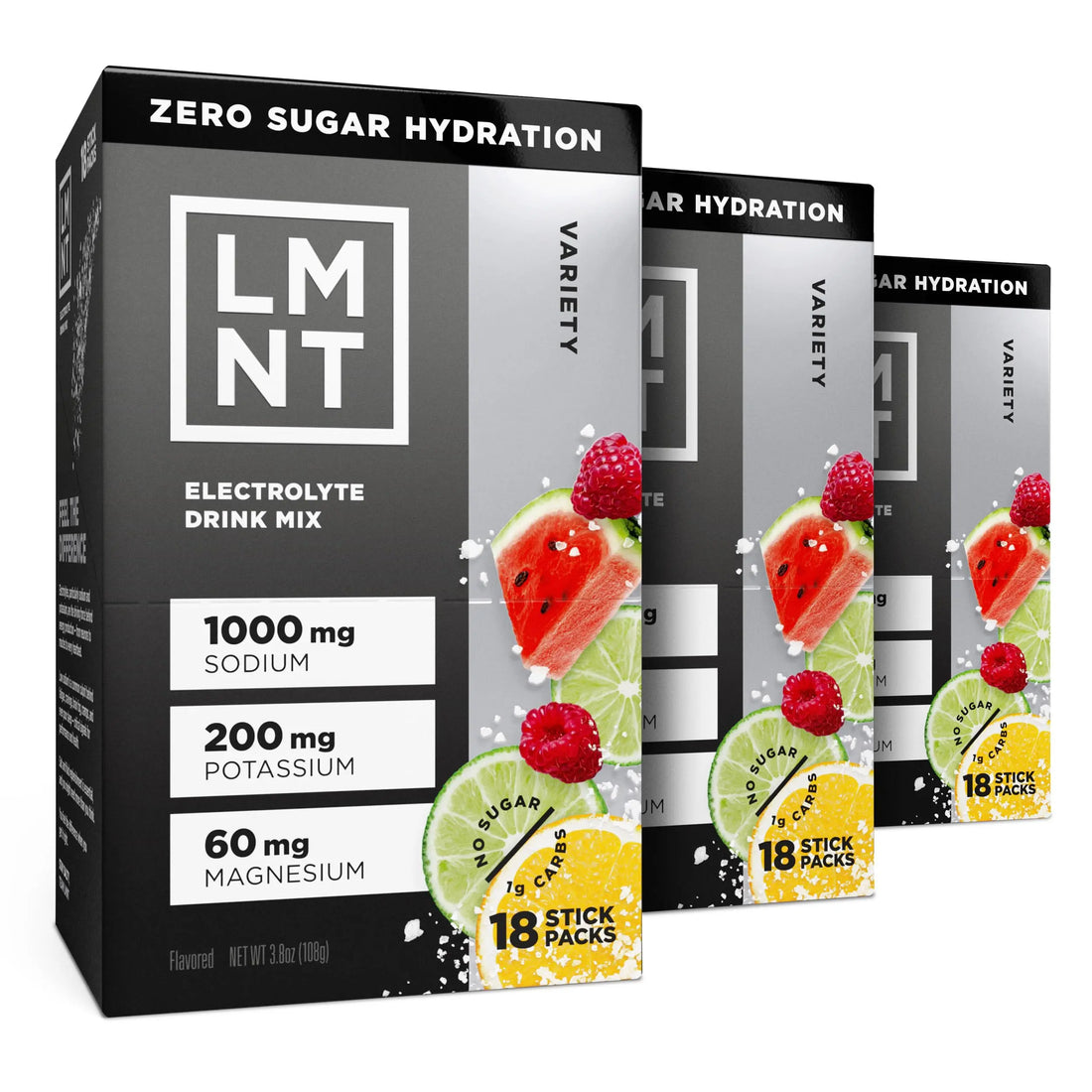 LMNT Zero Sugar Electrolytes - Variety Pack Bundle | Drink Mix | 54-Count Drink LMNT Au supplements