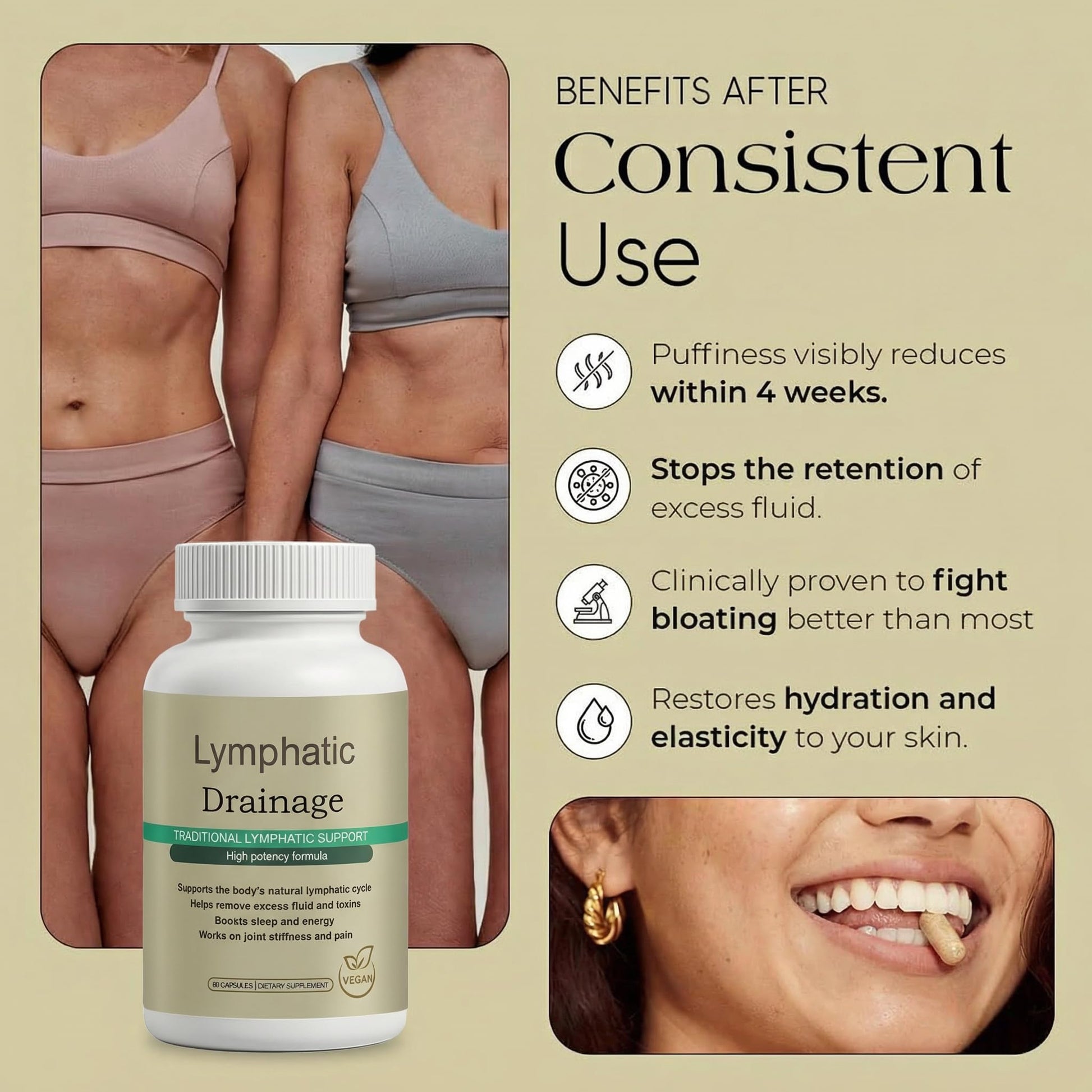 Megacephalus Lymphatic Drainage Capsules - New Maximum Potency Formula with Dandelion Extract, Cleavers Extract, Natural Ingredients, Vegan & Non-GMO, 60 Capsules (1) Megacephalus Au supplements