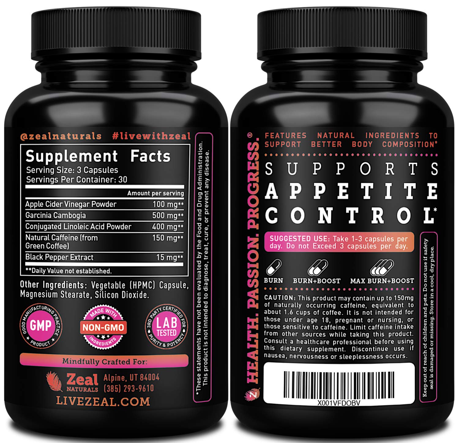 Apple Cider Vinegar Weight Management Pills for Women - Garcinia Cambogia + w. CLA Zeal Naturals Au supplements
