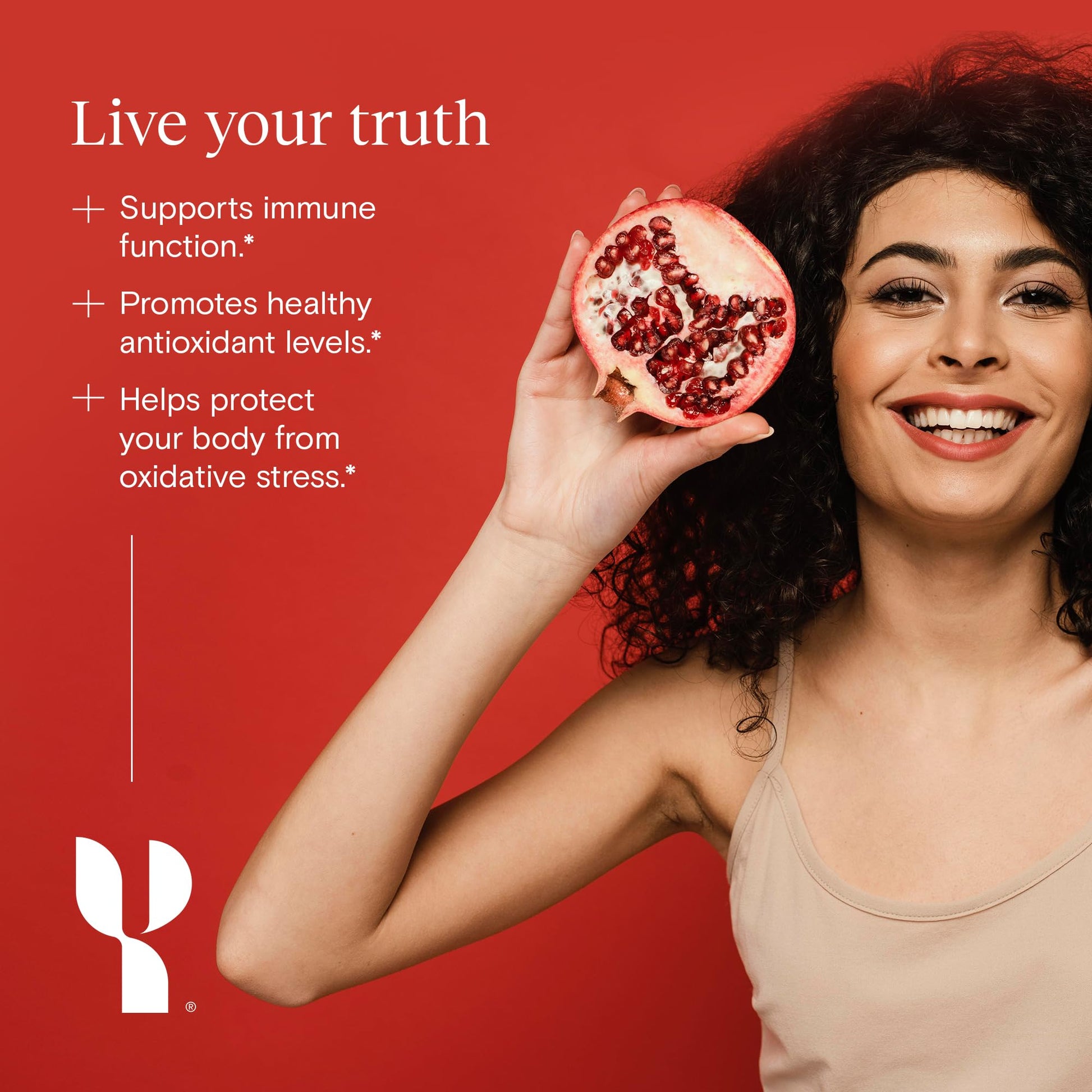 Yoli® Truth Antioxidant and Immune Support Supplement with Vitamin C, Botanicals, Superfruits, and Minerals - Pomegranate, 30 Packets Yoli Au supplements