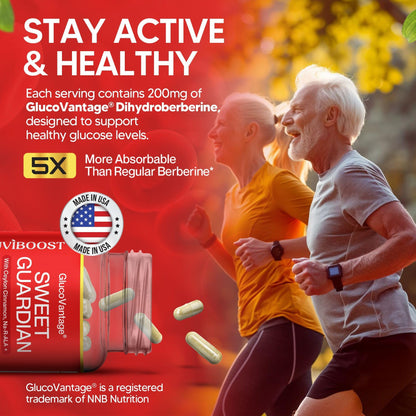 NUVIBOOST Super Dihydroberberine (GlucoVantage®) 200mg with Ceylon Cinnamon, Alpha Lipoic Acid, Selenium, Gymnema Sylvestre, Benfotiamine and Others for Overall Immunity. NUVIBOOSTAu supplements