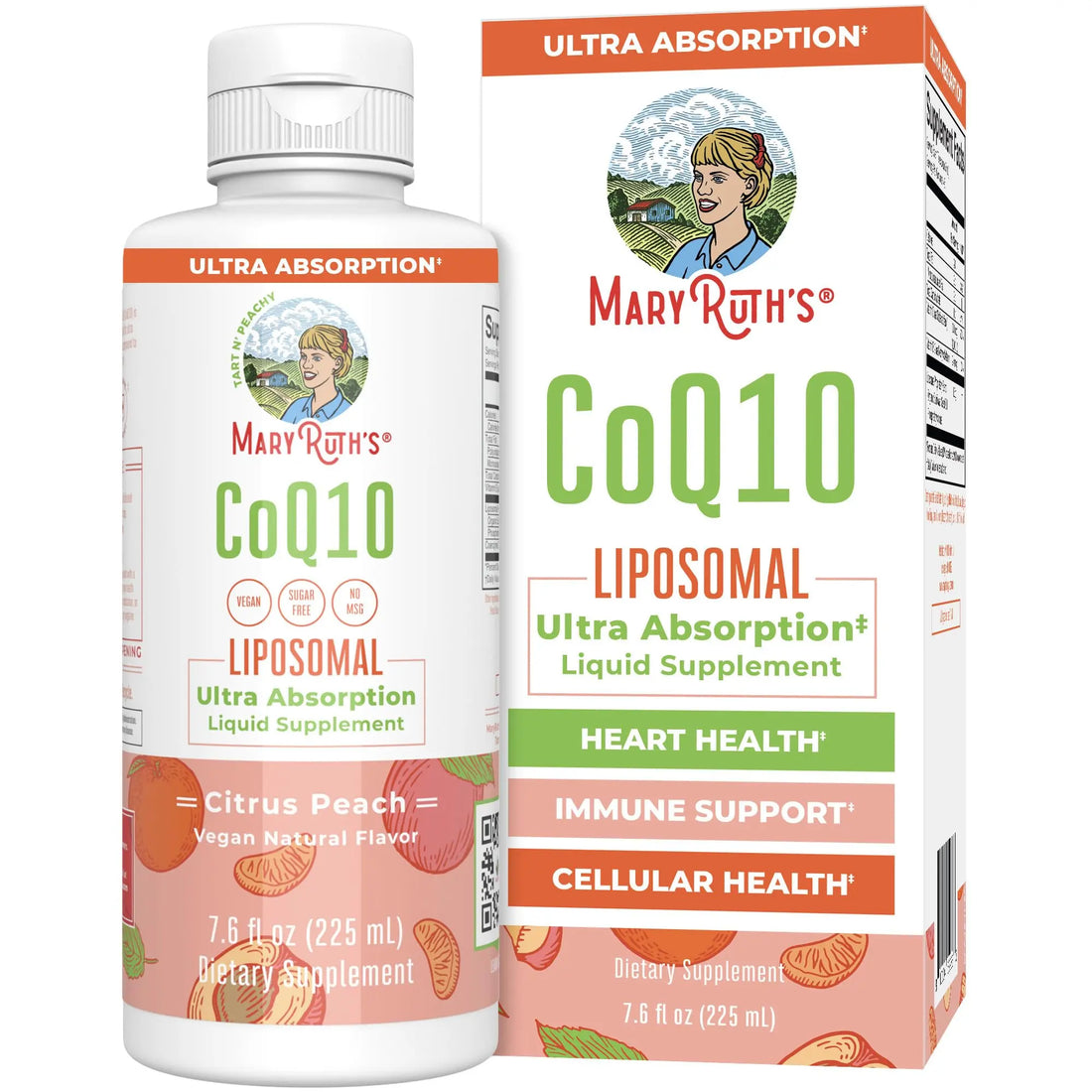 MaryRuth Organics Liquid Vitamin | Coenzyme Q10 Heart Health for Mitochondrial Support and Immune System | Vegan Non-GMO | 7.6 Fl Oz | 45 Servings MARYRUTH'S Au supplements