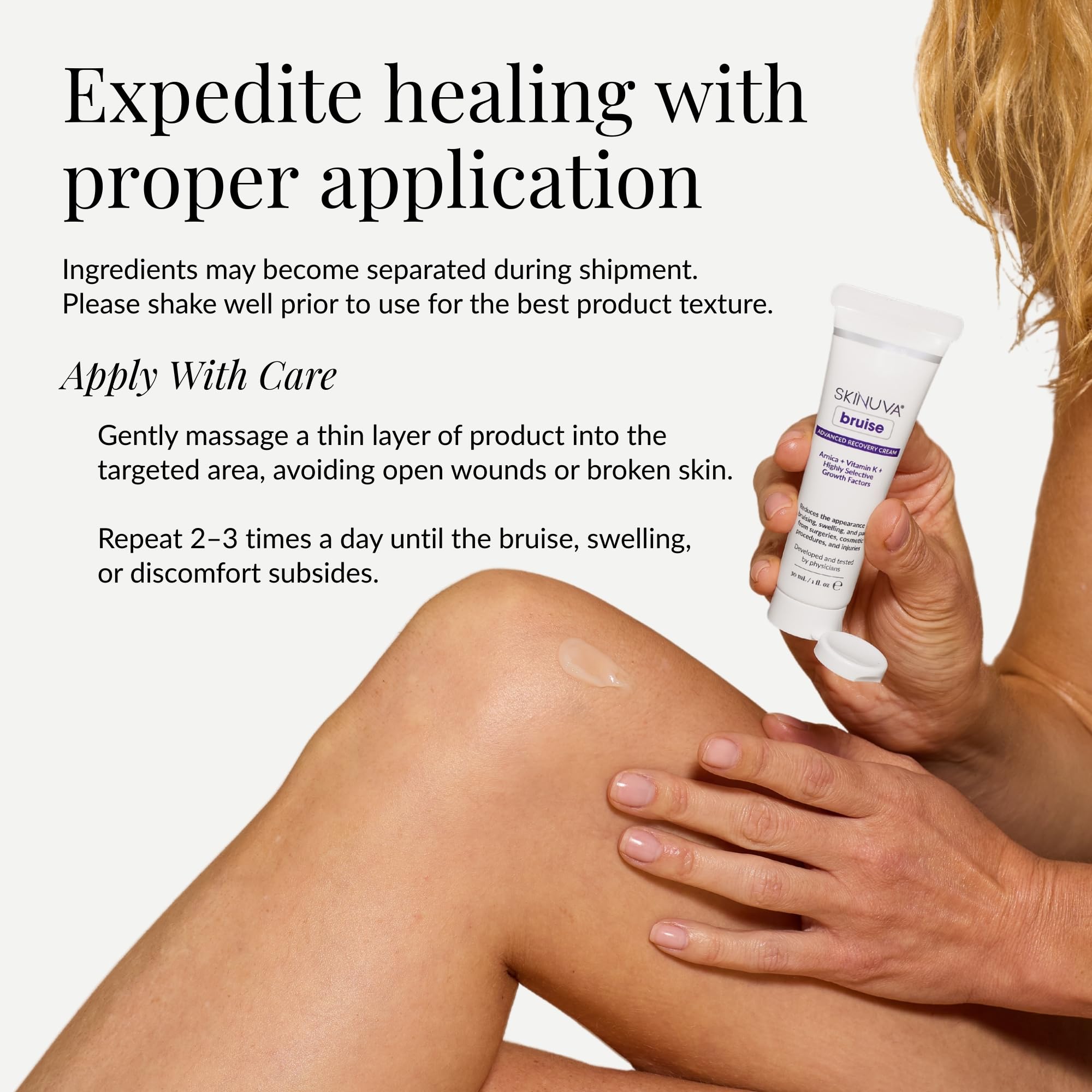 Skinuva® Bruise Advanced Recovery Cream - Topical Bruise Cream Formulated with Growth Factors, Arnica & Vitamin K (1 oz) Skinuva Au supplements