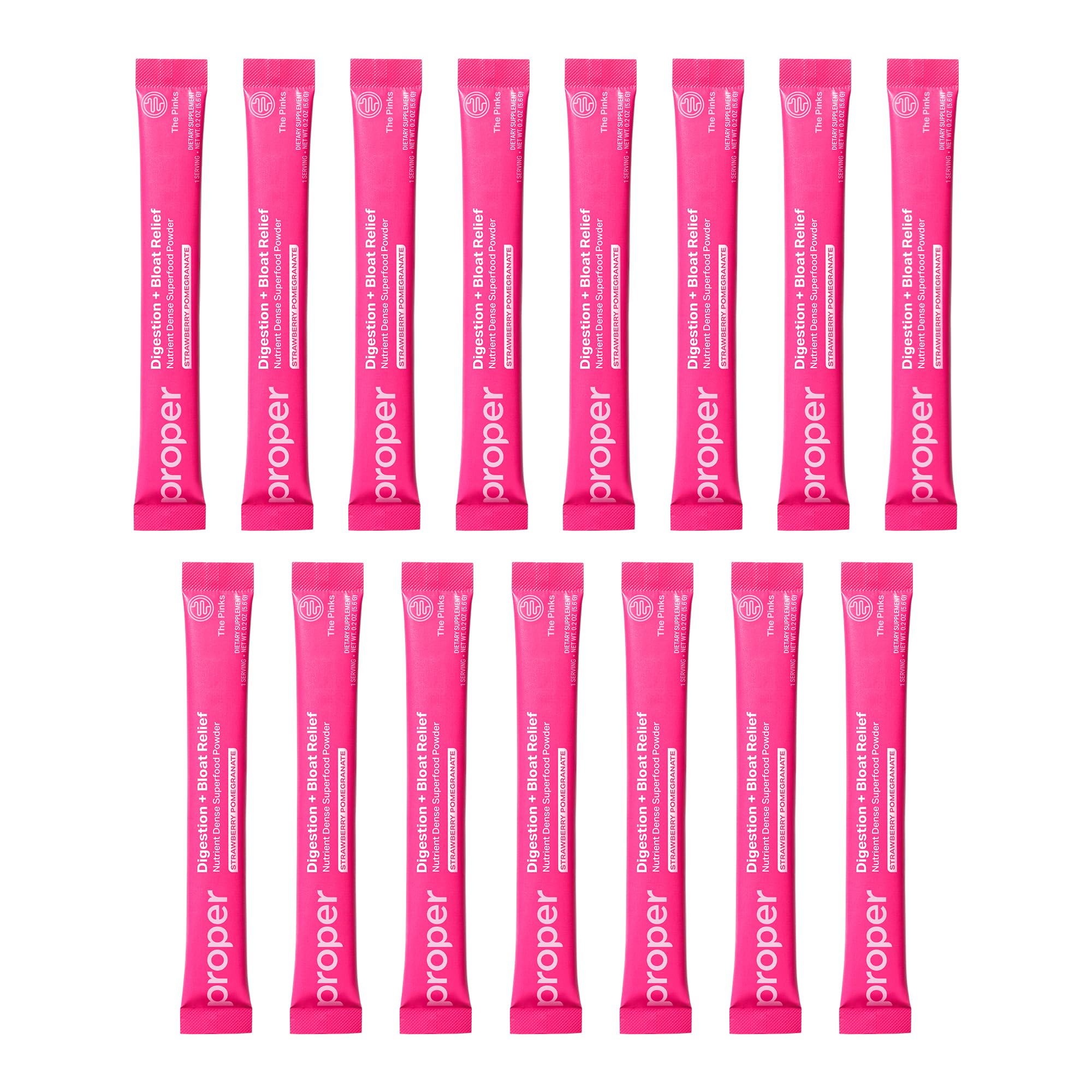 Proper, The Pinks Digestion and Bloat Relief. Drink Mix with Gut Health Probiotics, Prebiotics, Beet Root & Enzymes for Digestive Support. Bloating and Microbiome Supplement for Women and Men Proper Au supplements