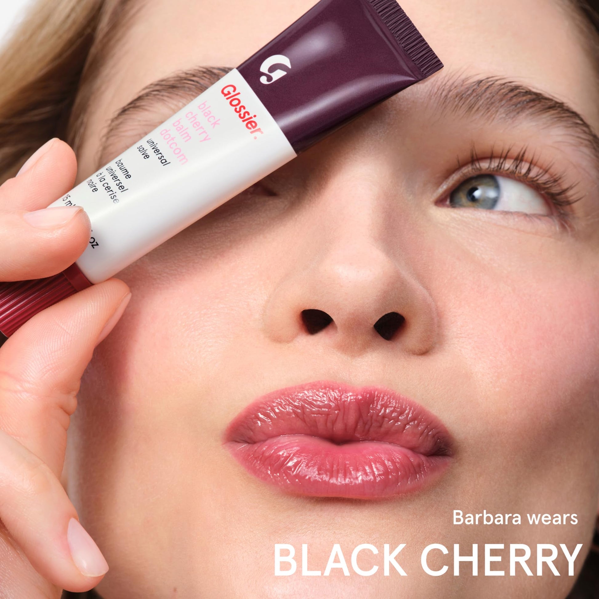 Glossier Balm Dotcom Hydrating Tinted Lip Balm - Universal Salve, Up to 12Hr Moisture for Dry Lips, Cuticles & Skin - Lanolin, Beeswax & Castor Oil - Black Cherry, Burgundy Tint, 15ml Glossier Au supplements