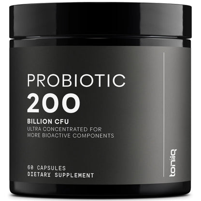 Toniiq 200 Billion CFU Probiotic Supplement 30 Verified Third-Party Tested Strains - Fully Shelf-Stable Probiotics Formula with Prebiotic Blend - Extended Release Capsules ToniiqAU supplements