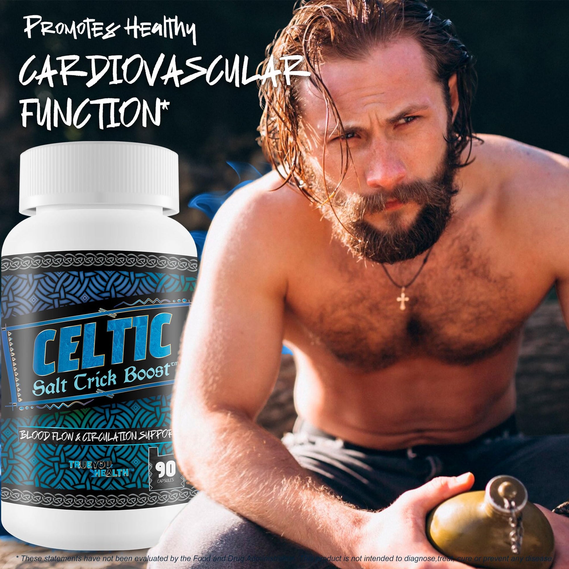 Celtic Salt Trick Boost for Blood Flow - Improved Formula - Our Best Blood Circulation Supplements for Men - Increase Blood Flow Care Blood Circulation Pills - Advanced Blood Flow Support True You Health Au supplements
