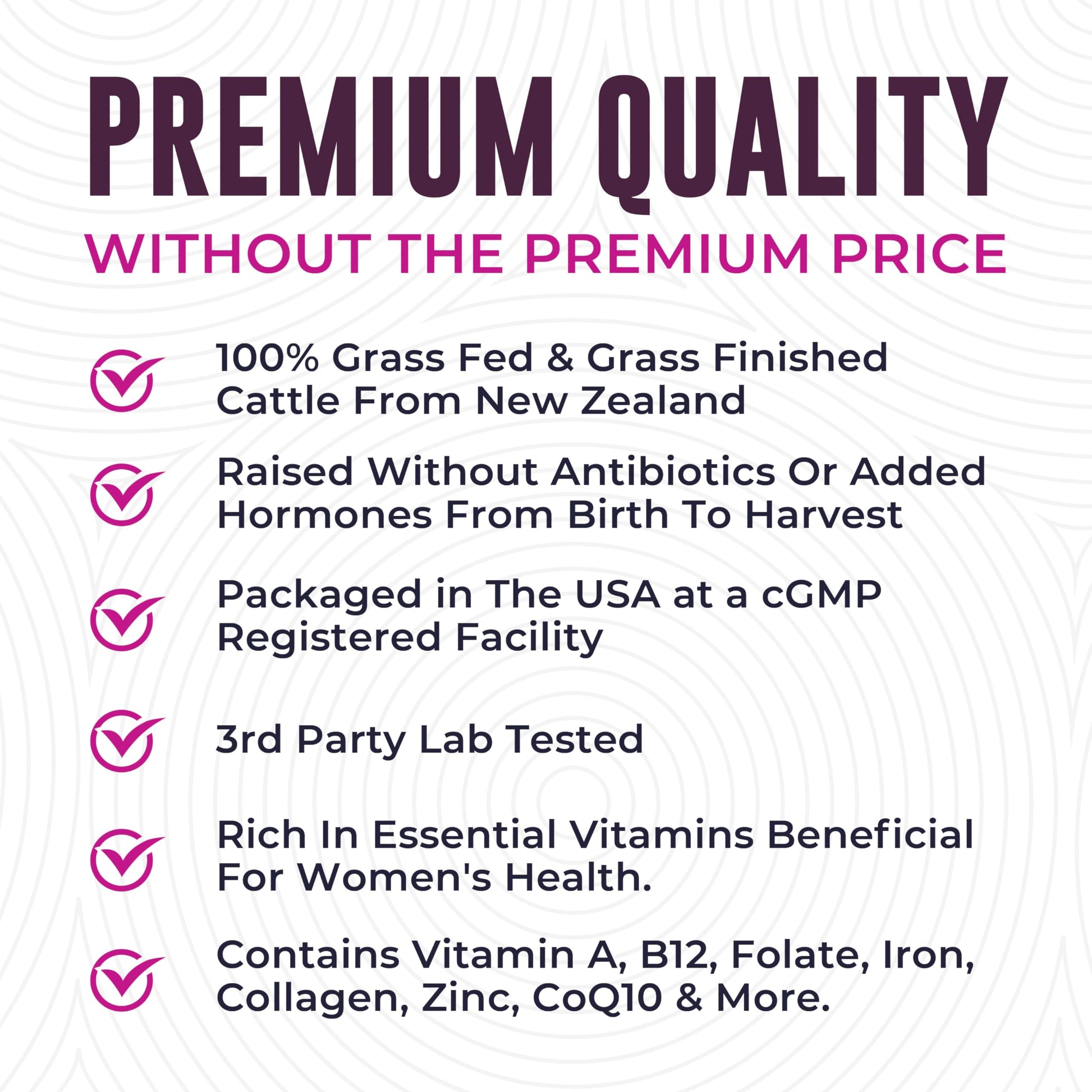 Beef Organ Supplement for Women - Beef Liver, Kidney, Heart and Uterus Tissue, Supports Women's Overall Energy and Health - Pasture Raised in New Zealand - No Fillers or Flow Agents - 120 Capsules Left Coast Performance Au supplements