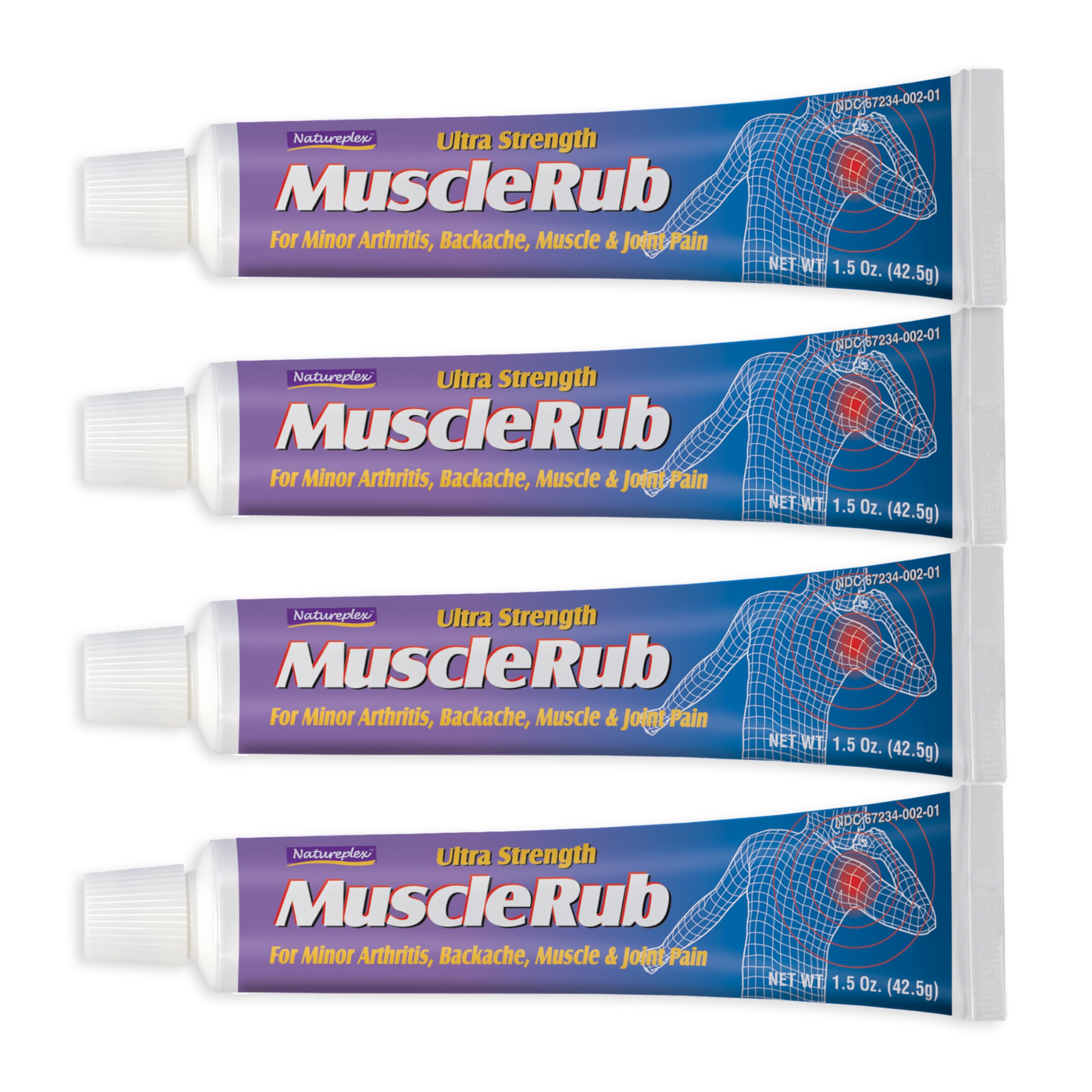 Ultra Strength Muscle Rub 4 Pack Natureplex Au supplements