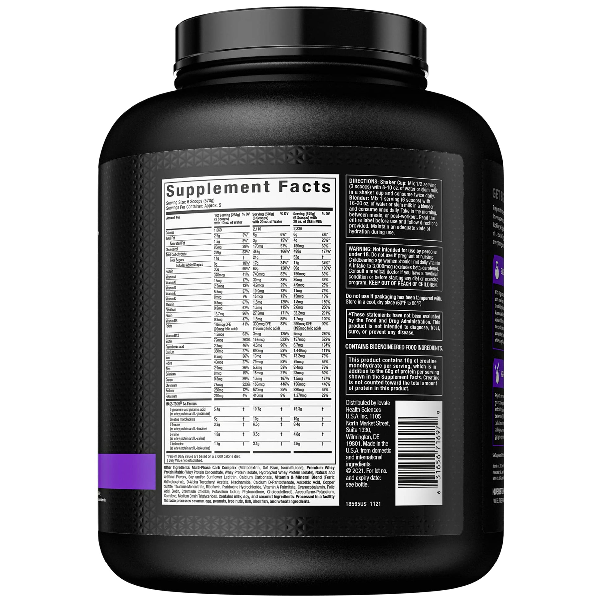 Muscletech Mass Gainer Mass-Tech Extreme 2000, Muscle Builder Whey Protein Powder MuscleTech Au supplements