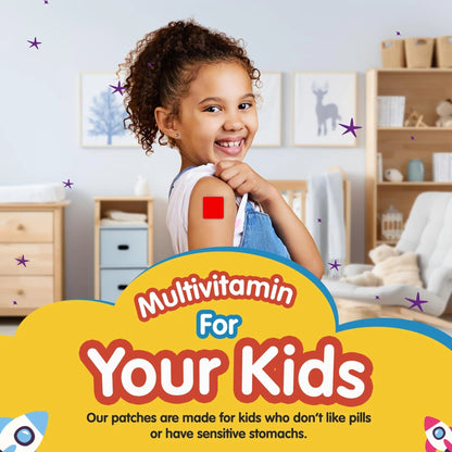 SAMARCHAD Kids Multivitamin Patches Daily Vitamin Patch for Children Natural, Sugar-Free No Swallowing Immune & Growth Support SAMARCHADUS supplements